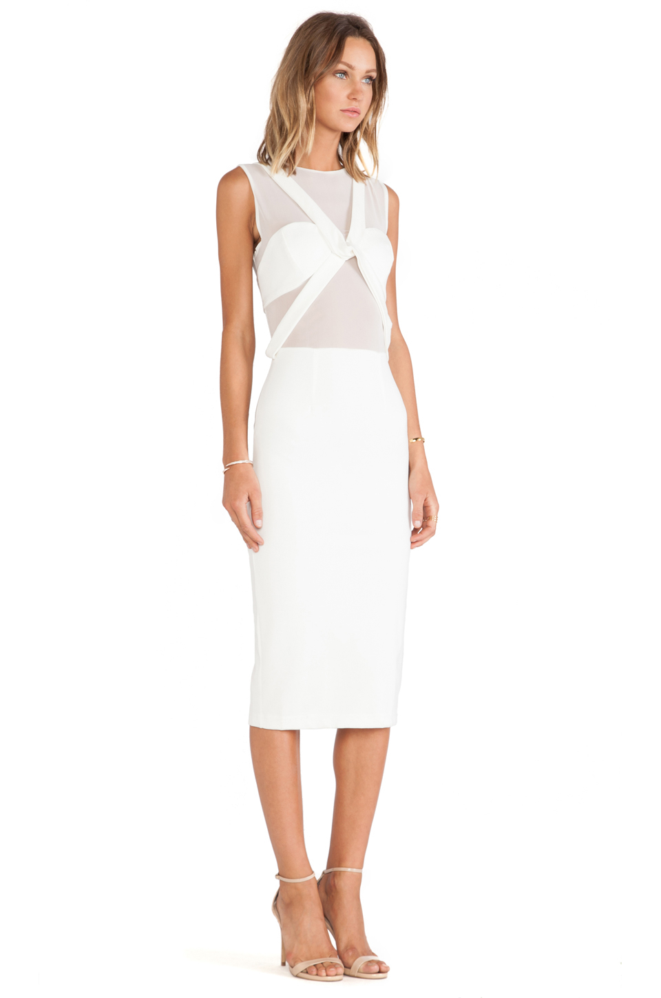 Lyst - Maurie & Eve Any Minute Midi Dress in White