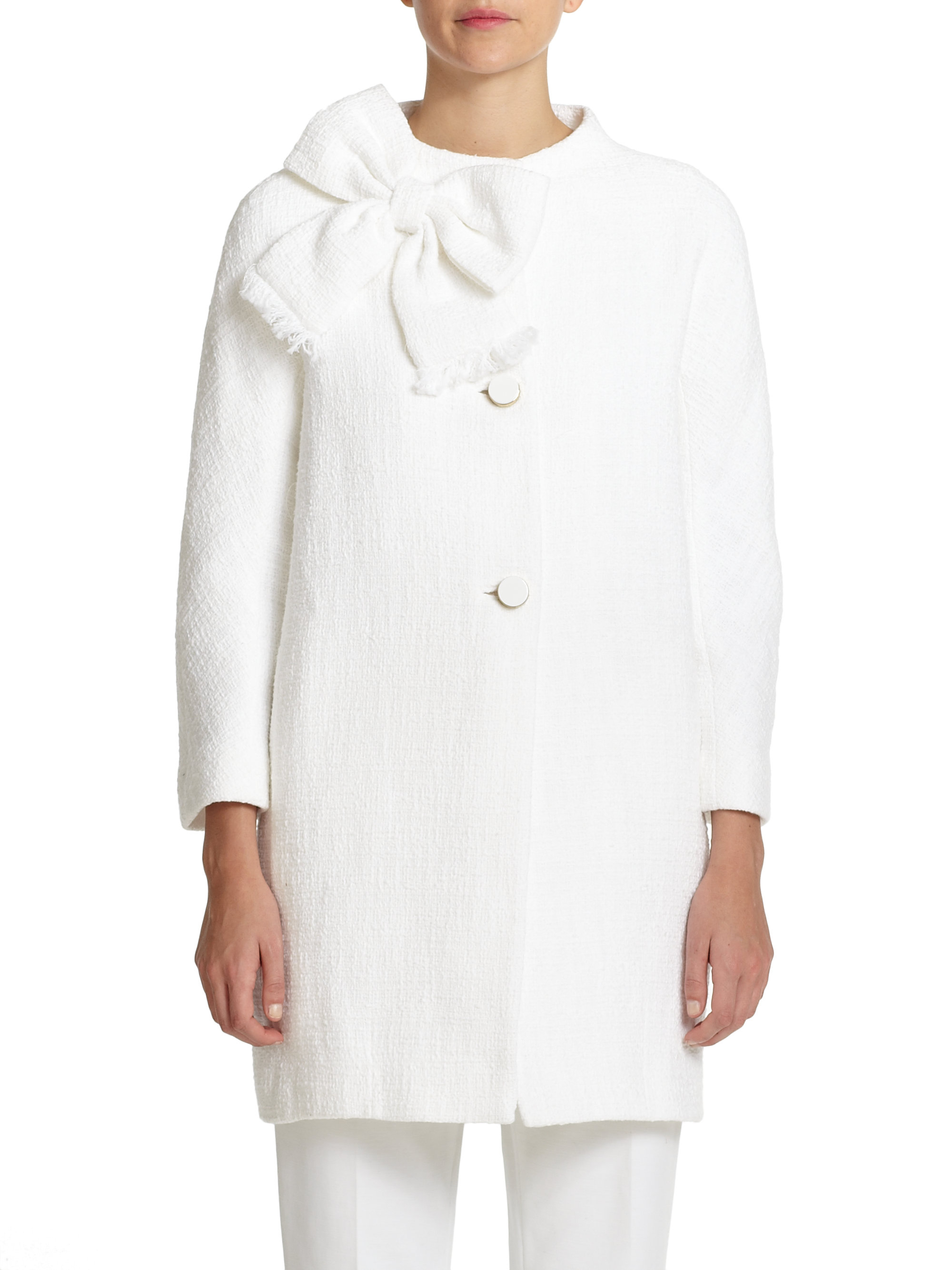 Kate spade new york Dorothy Coat in White Lyst