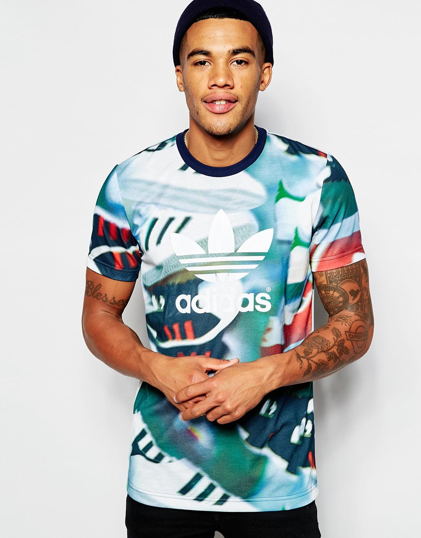 adidas printed shirt