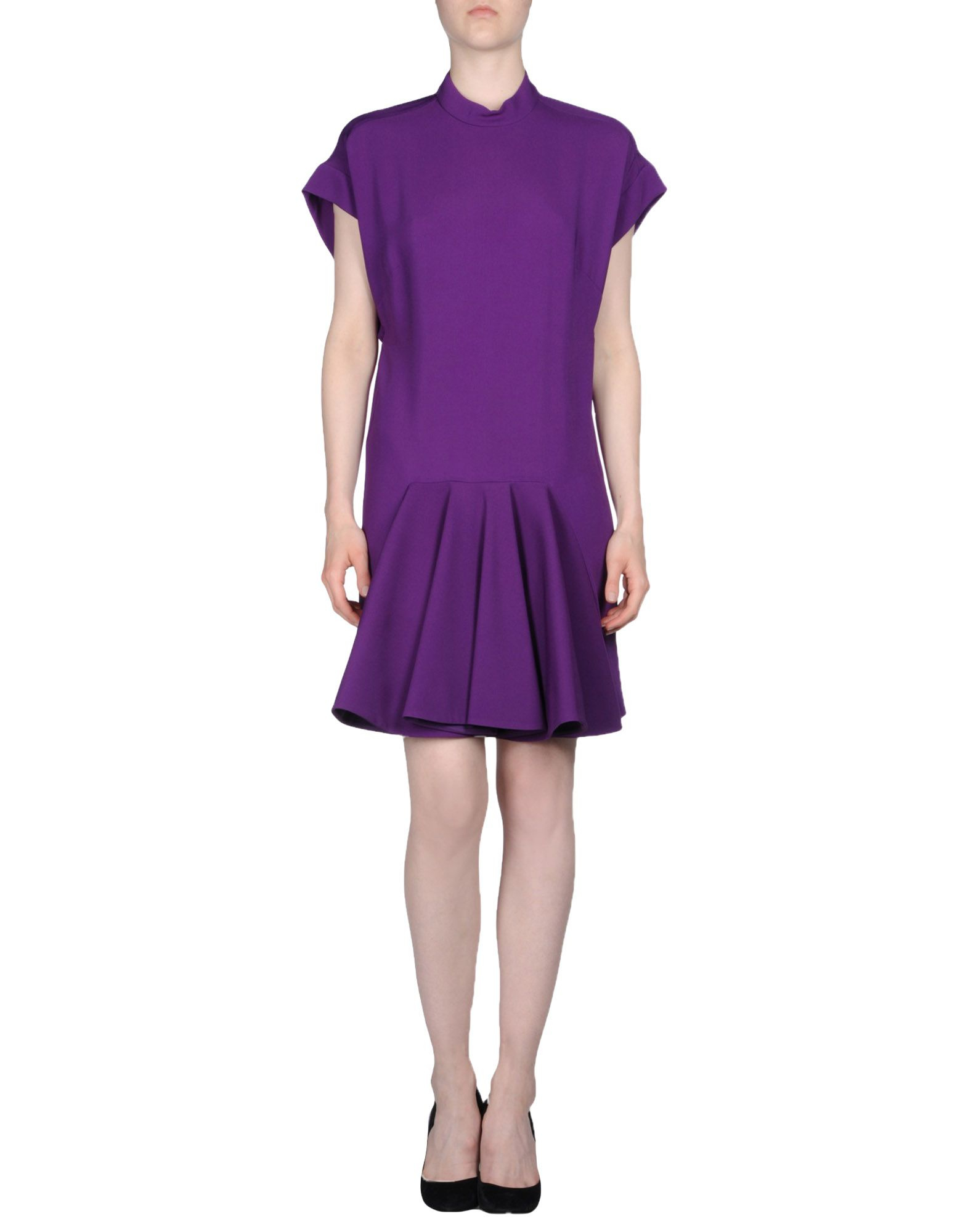 purple short gown