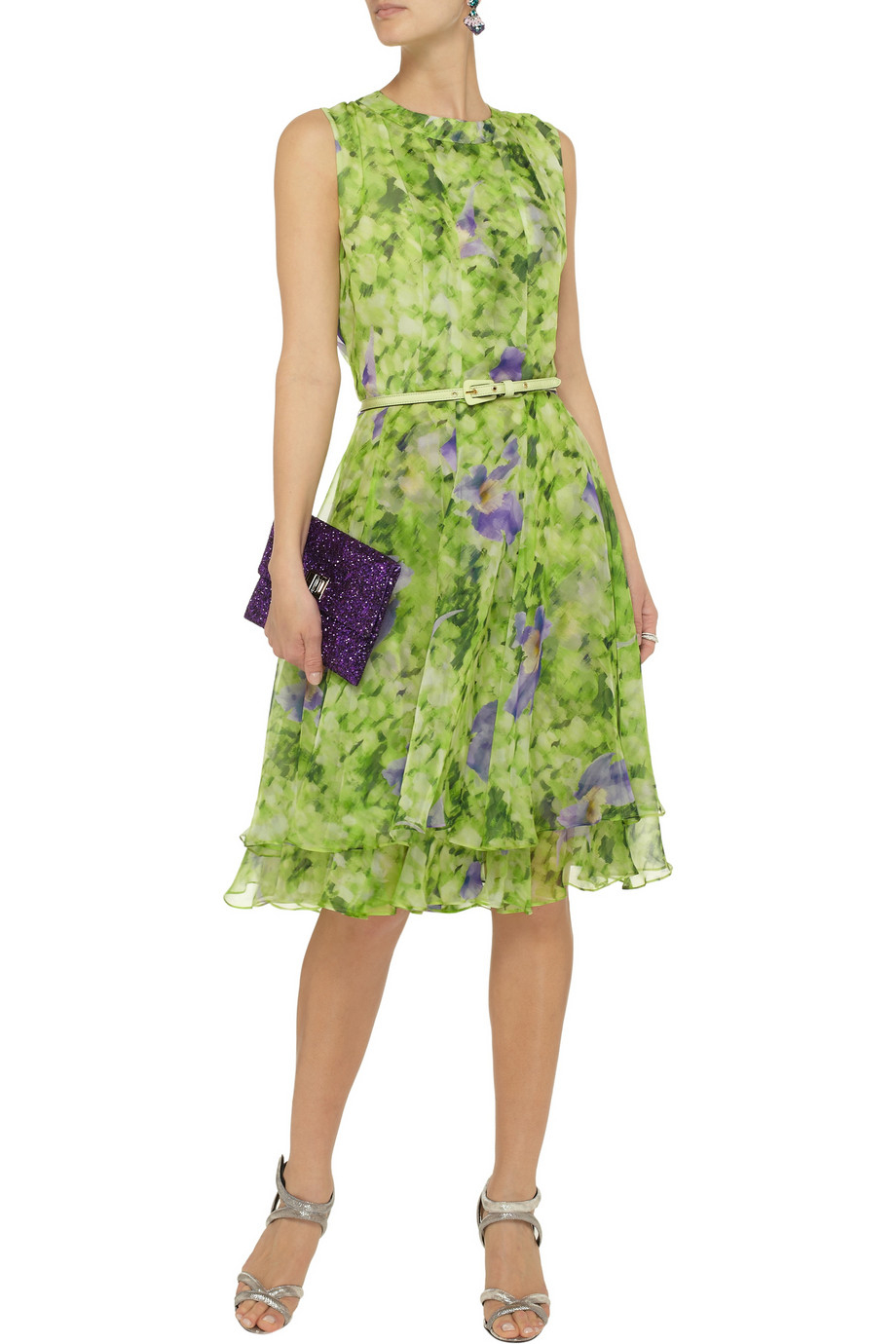 oscar de la renta green gown