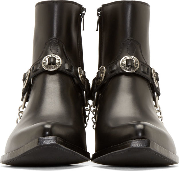 saint laurent harness boot