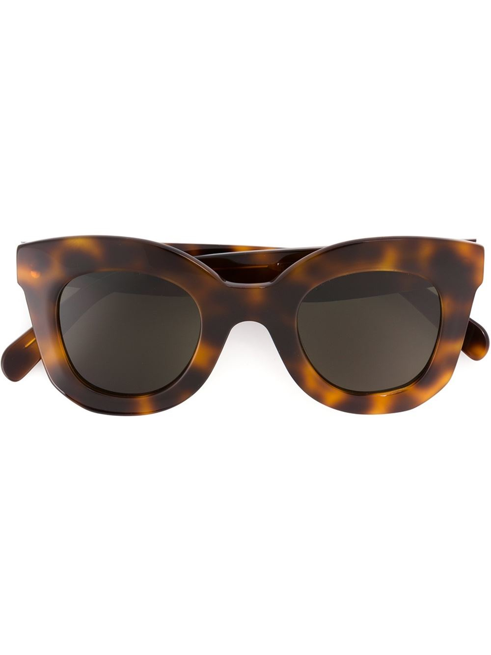 Céline 'baby Marta' Sunglasses in Brown - Lyst