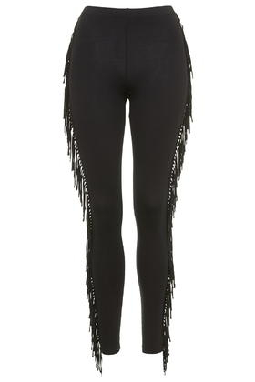 Leggings With Fringes On The Side Top 