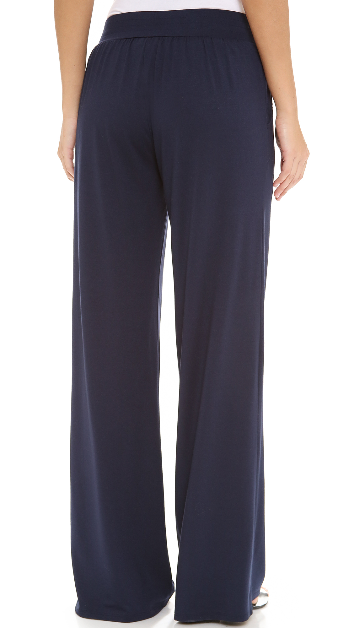 Three dots Wide Leg Pants in Blue (Dark Iris) | Lyst