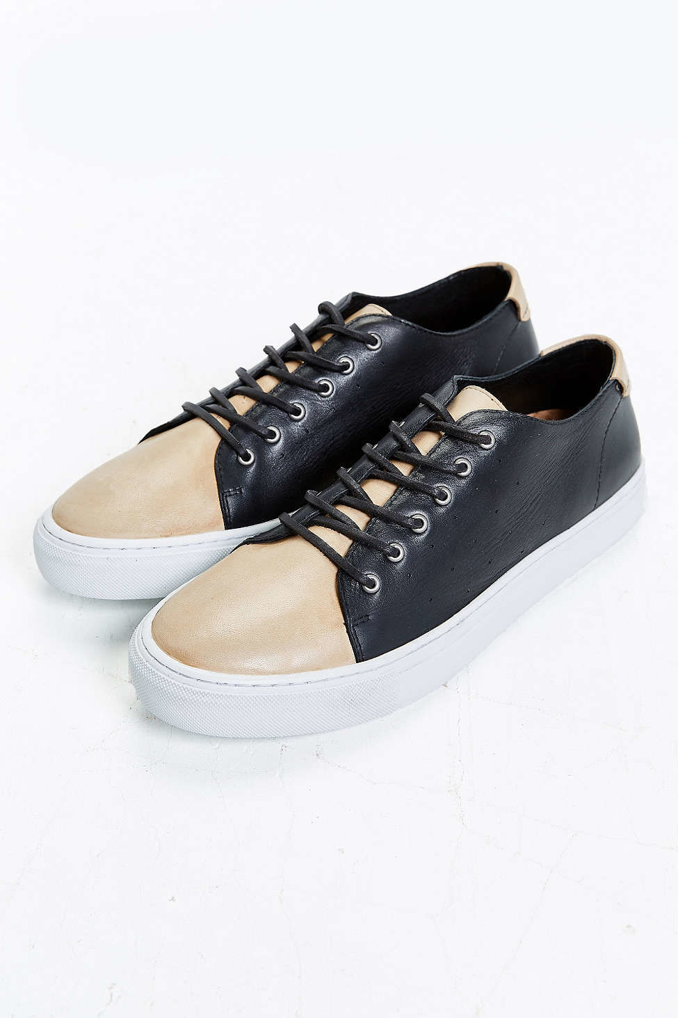 sneaker outfitters outfitters uo two tone leather cupsole sneaker in sneaker outfitters outfitters uo two tone leather cupsole sneaker in