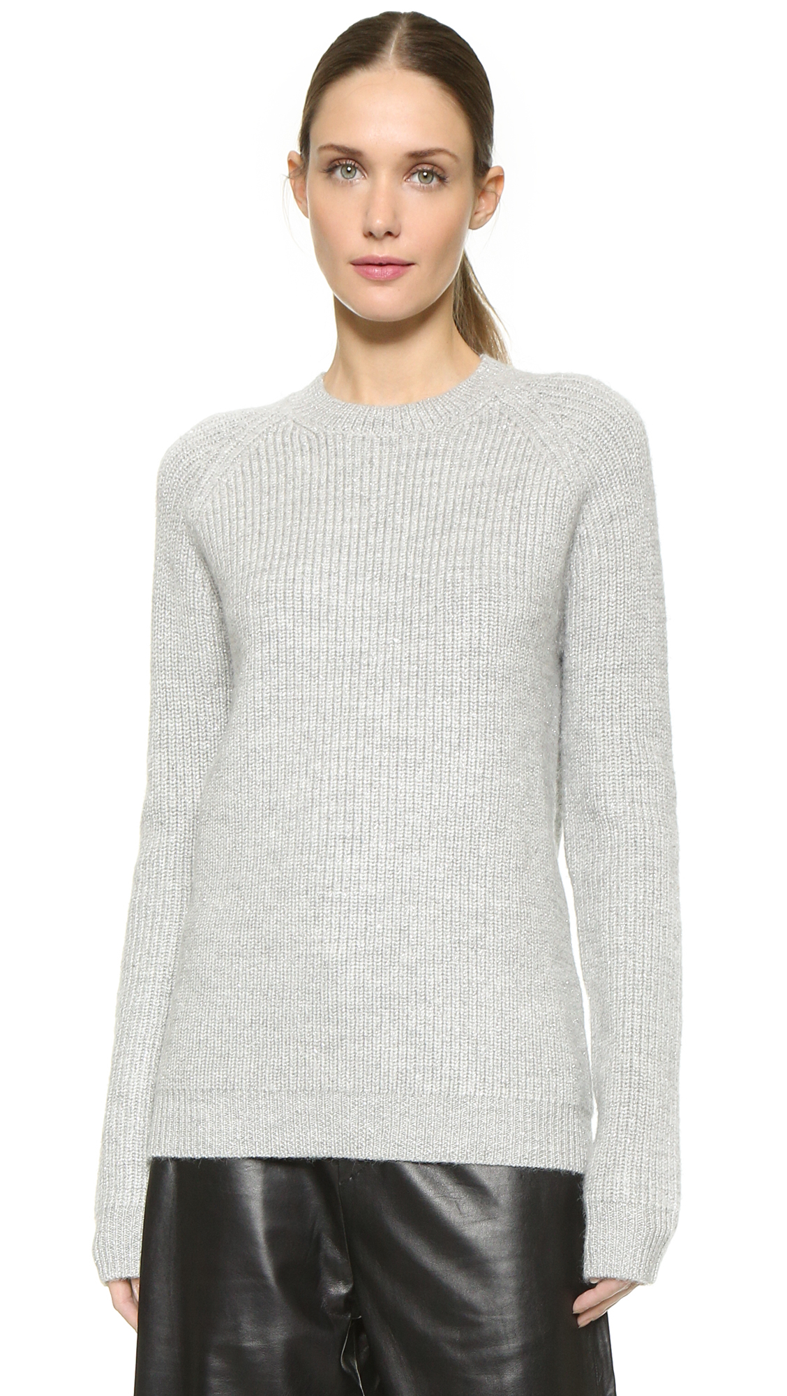 Lyst - Edun Chunky Wool Sweater - Light Grey in Gray