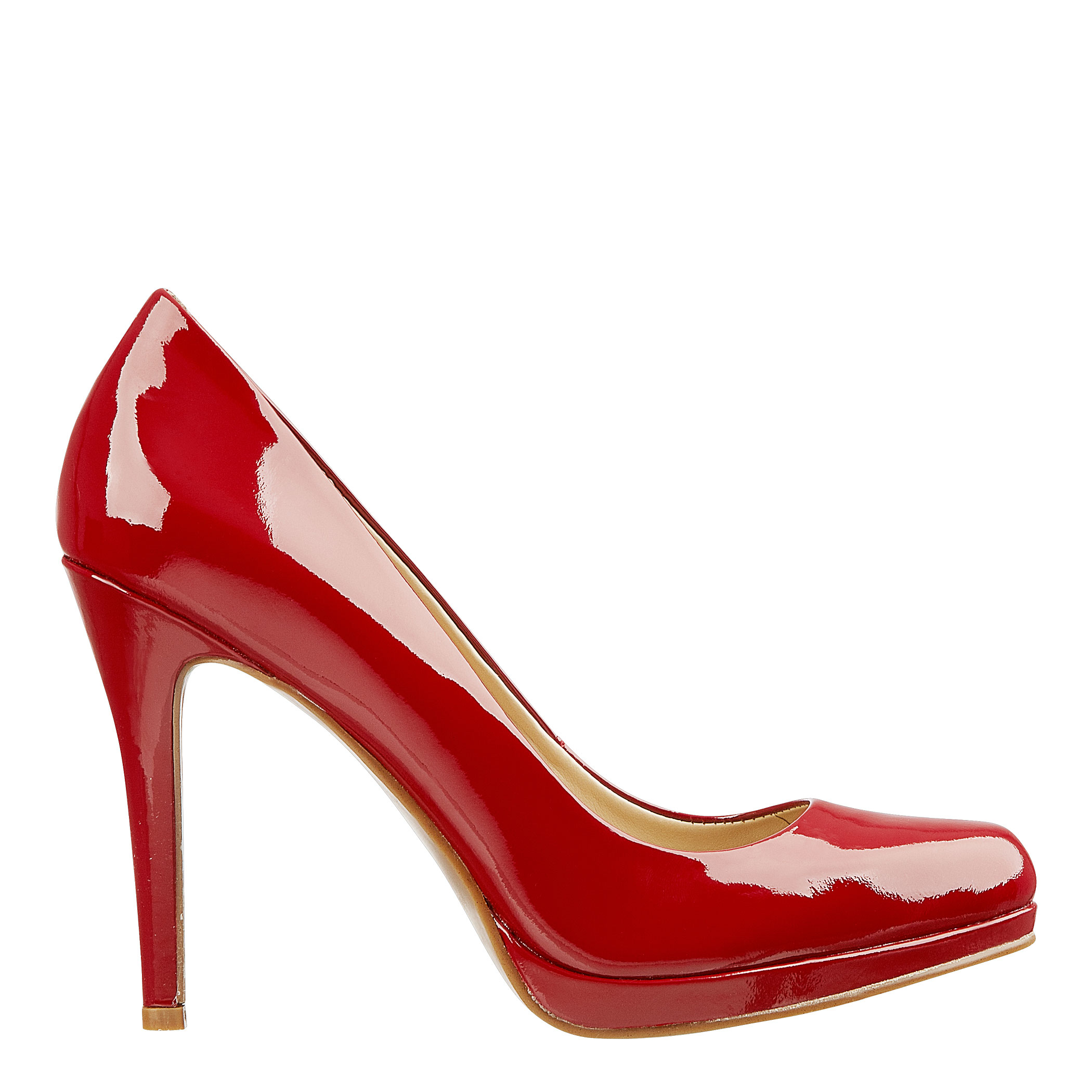 red platform heel