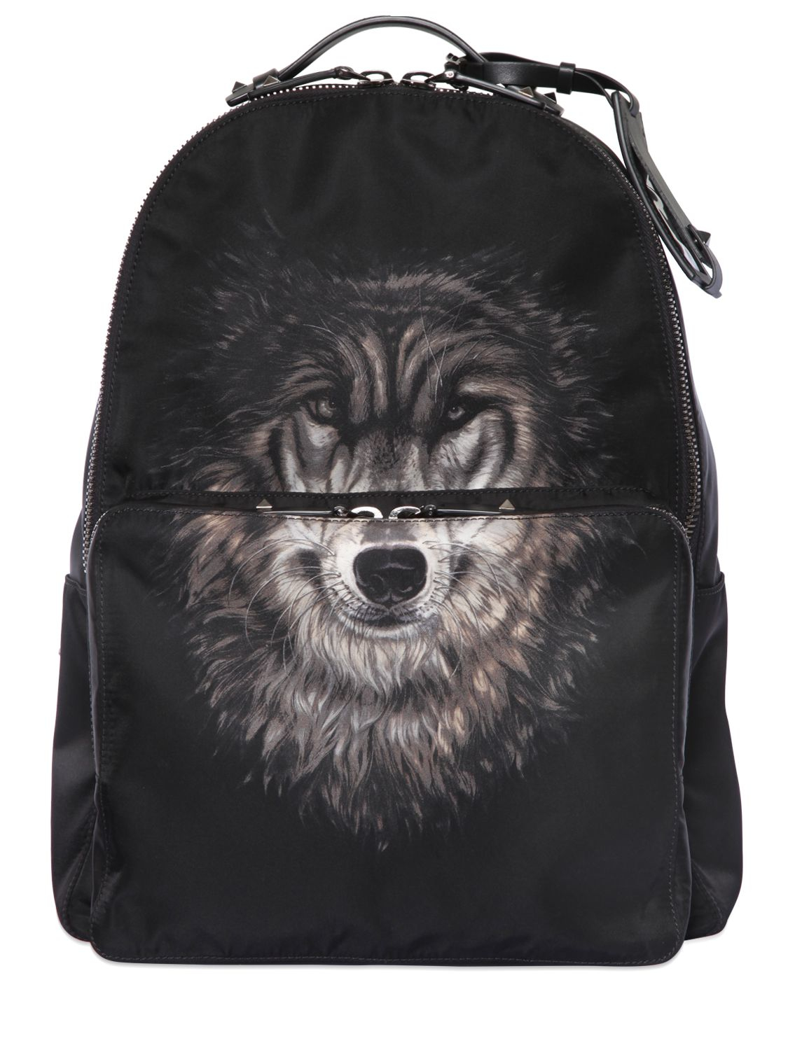 black wolf backpack with wheels