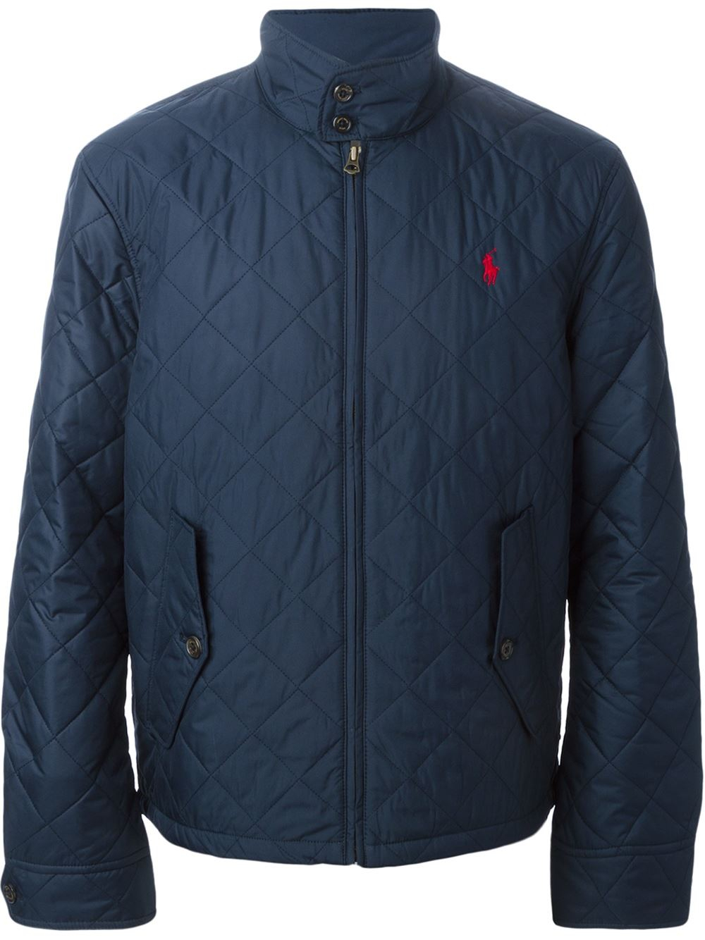 Polo Ralph Lauren Quilted Jacket in Blue for Men Lyst