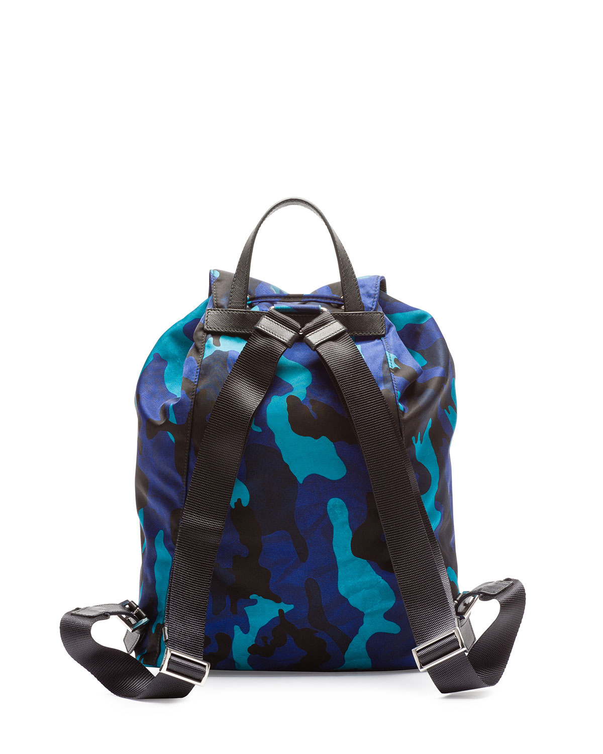 Prada Tessuto Camouflage Backpack in Blue (ROYAL BLUE) | Lyst