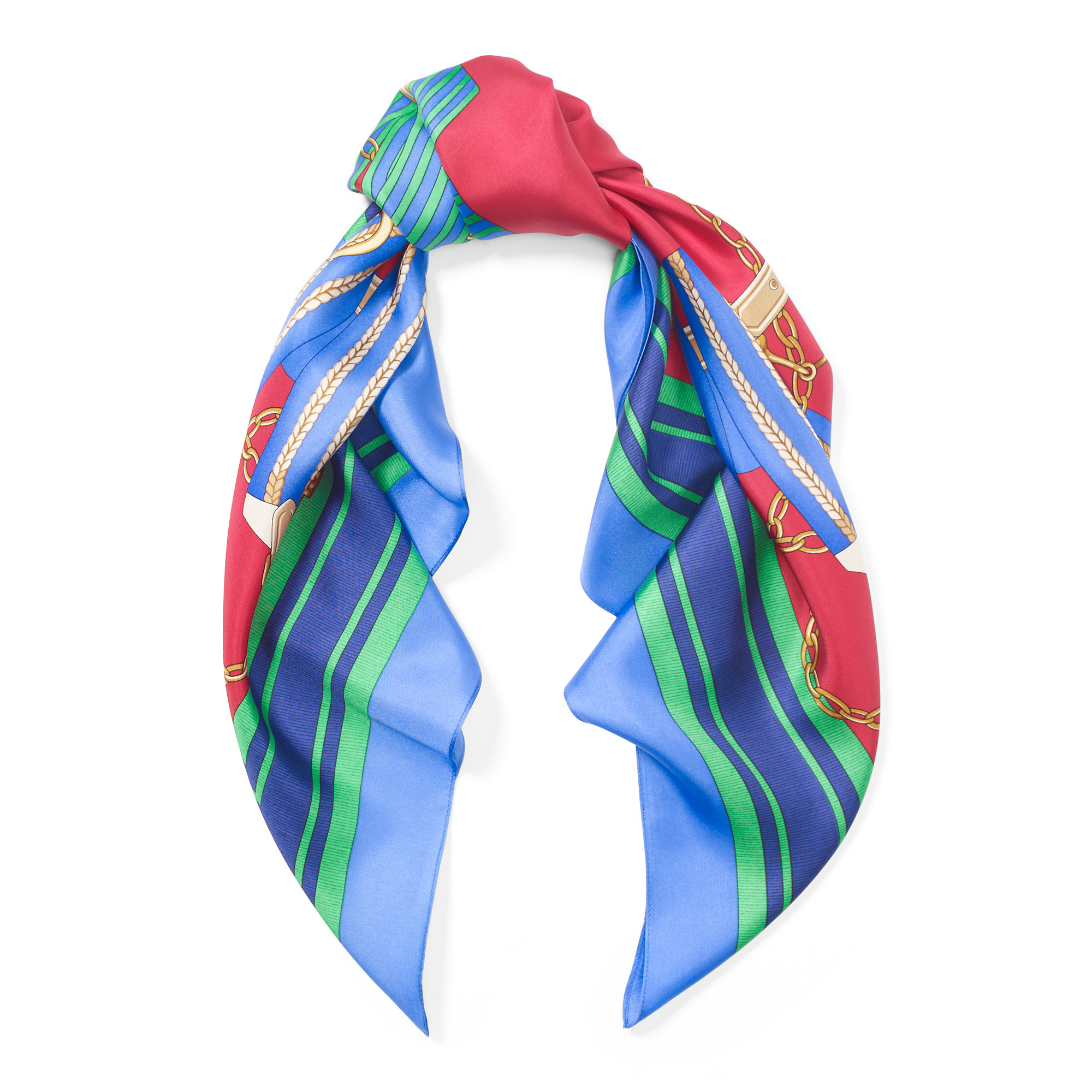 Ralph Lauren Leandra Silk Scarf in Red - Lyst