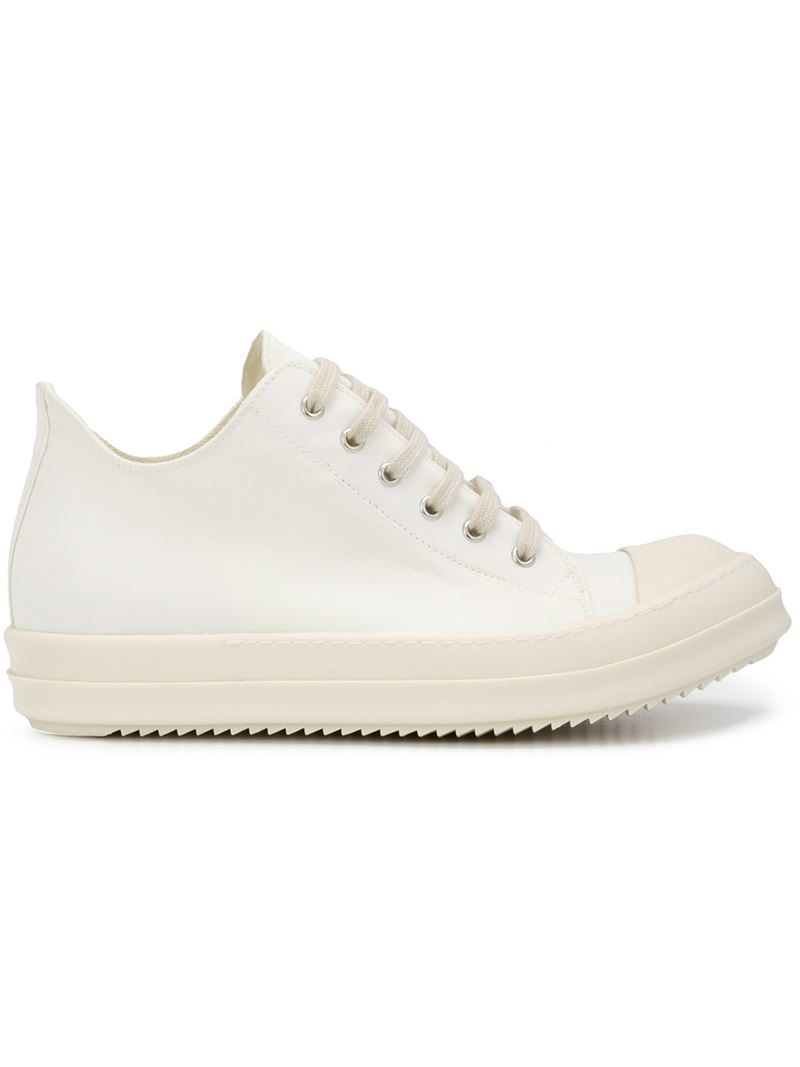 white rick owens sneakers drkshdw by rick owens cyclops sneakers in white save 30 white rick owens sneakers drkshdw by rick owens cyclops sneakers in white save 30