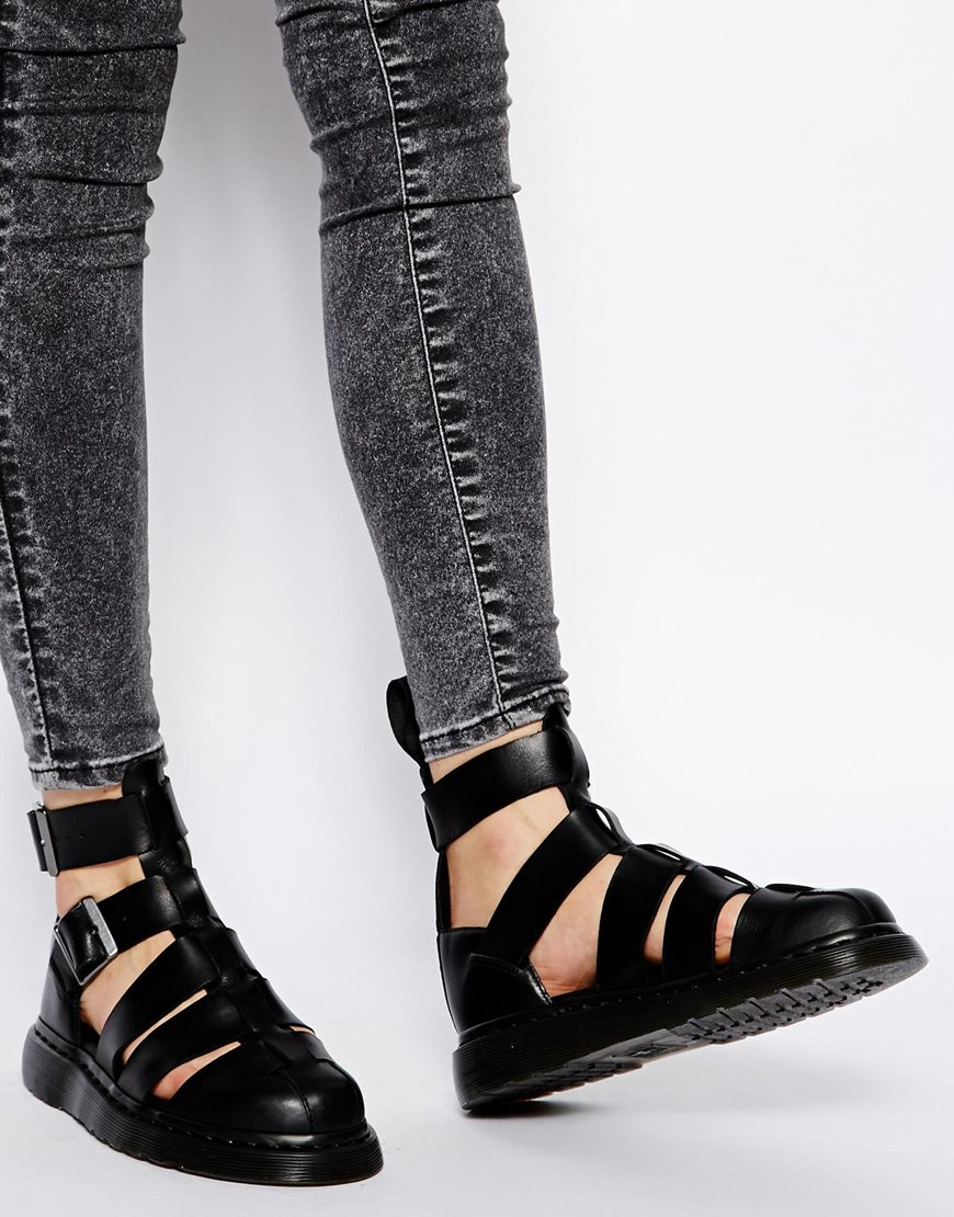 Dr. martens Shore Reinvented Geraldo Ankle Strap Sandals in Black | Lyst