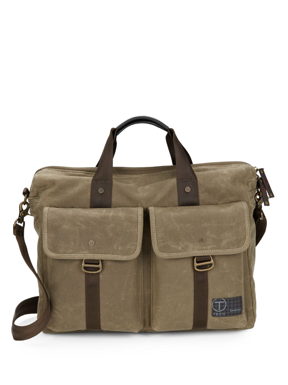 tumi canvas briefcase