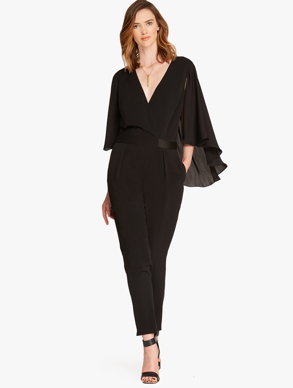 black flowy jumpsuit
