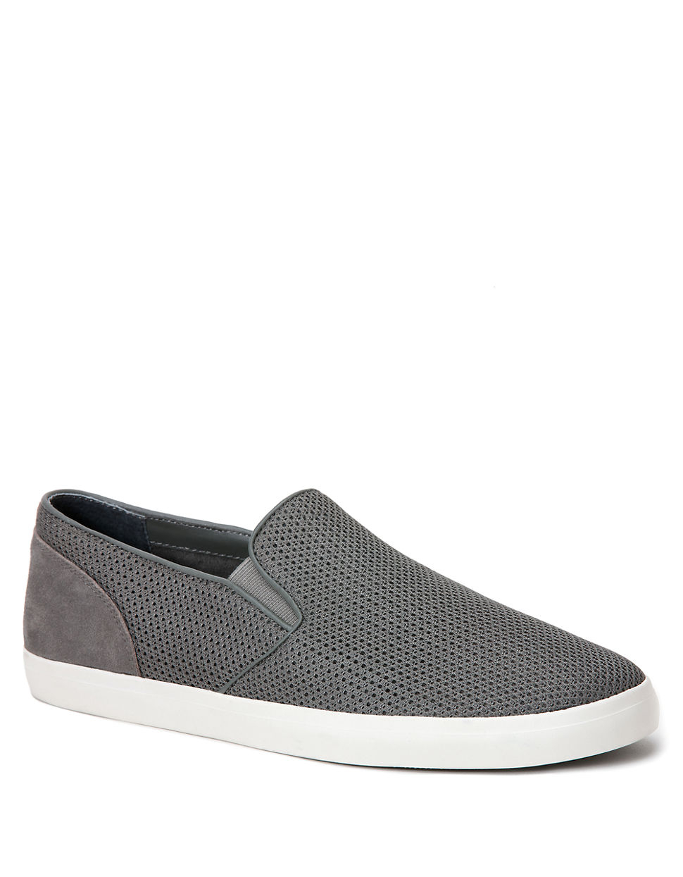 Calvin Klein Mesh Slip-On Sneakers in Grey (Gray) for Men - Lyst