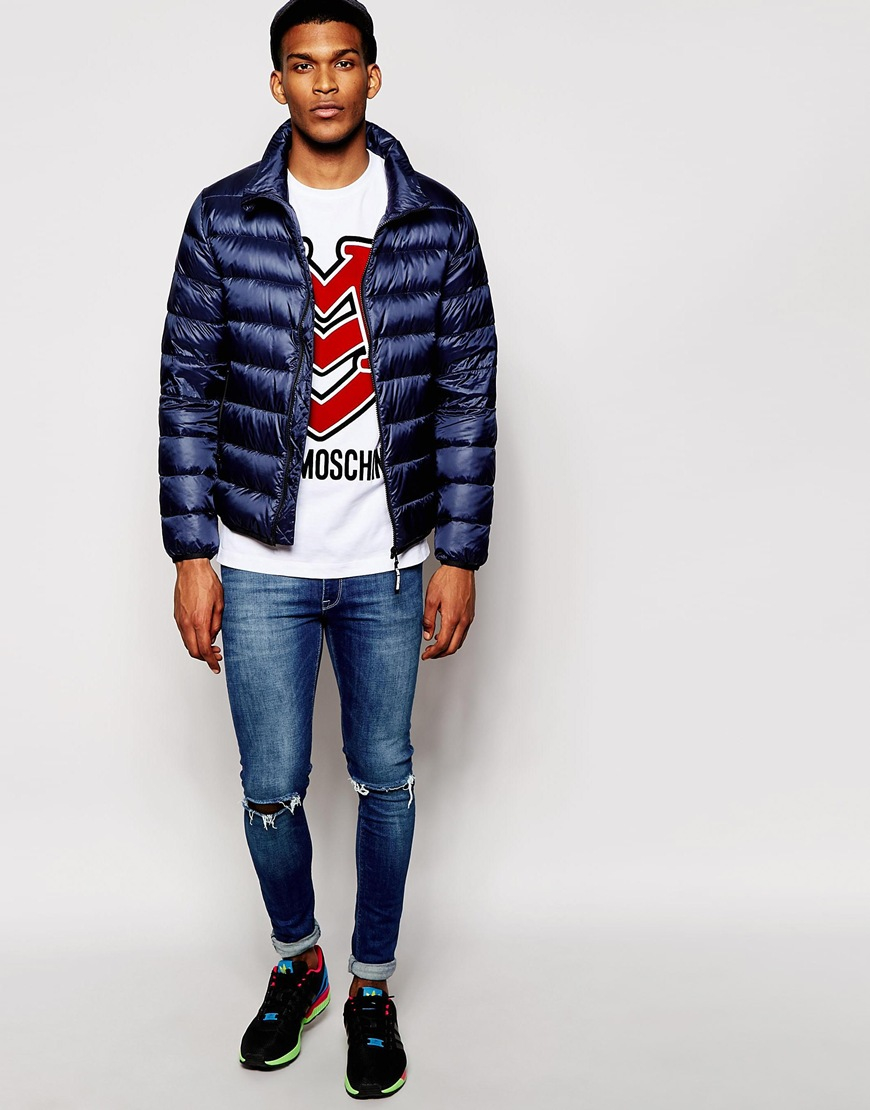 love moschino padded coat