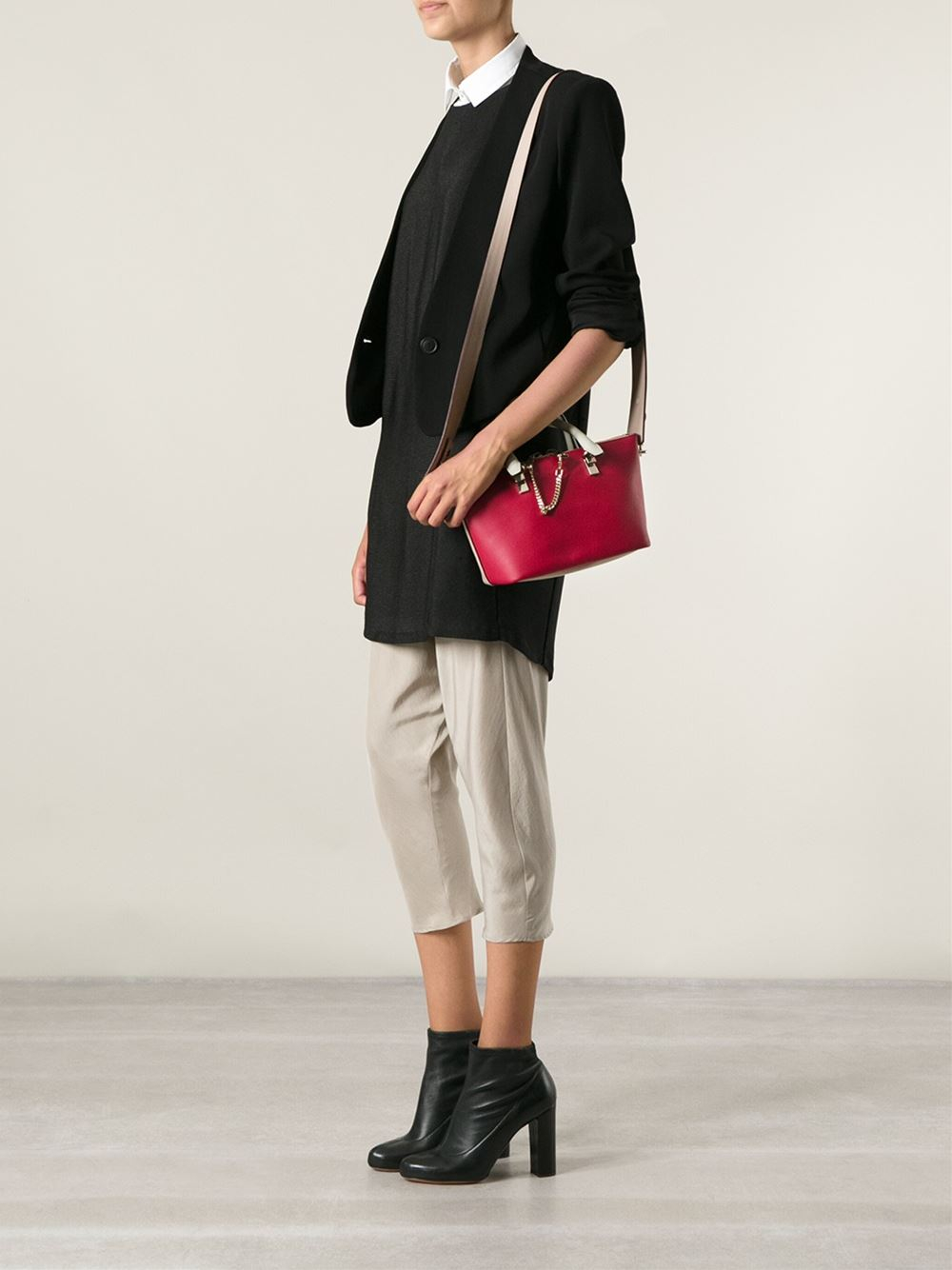 Chlo Mini Baylee Tote in Red | Lyst  