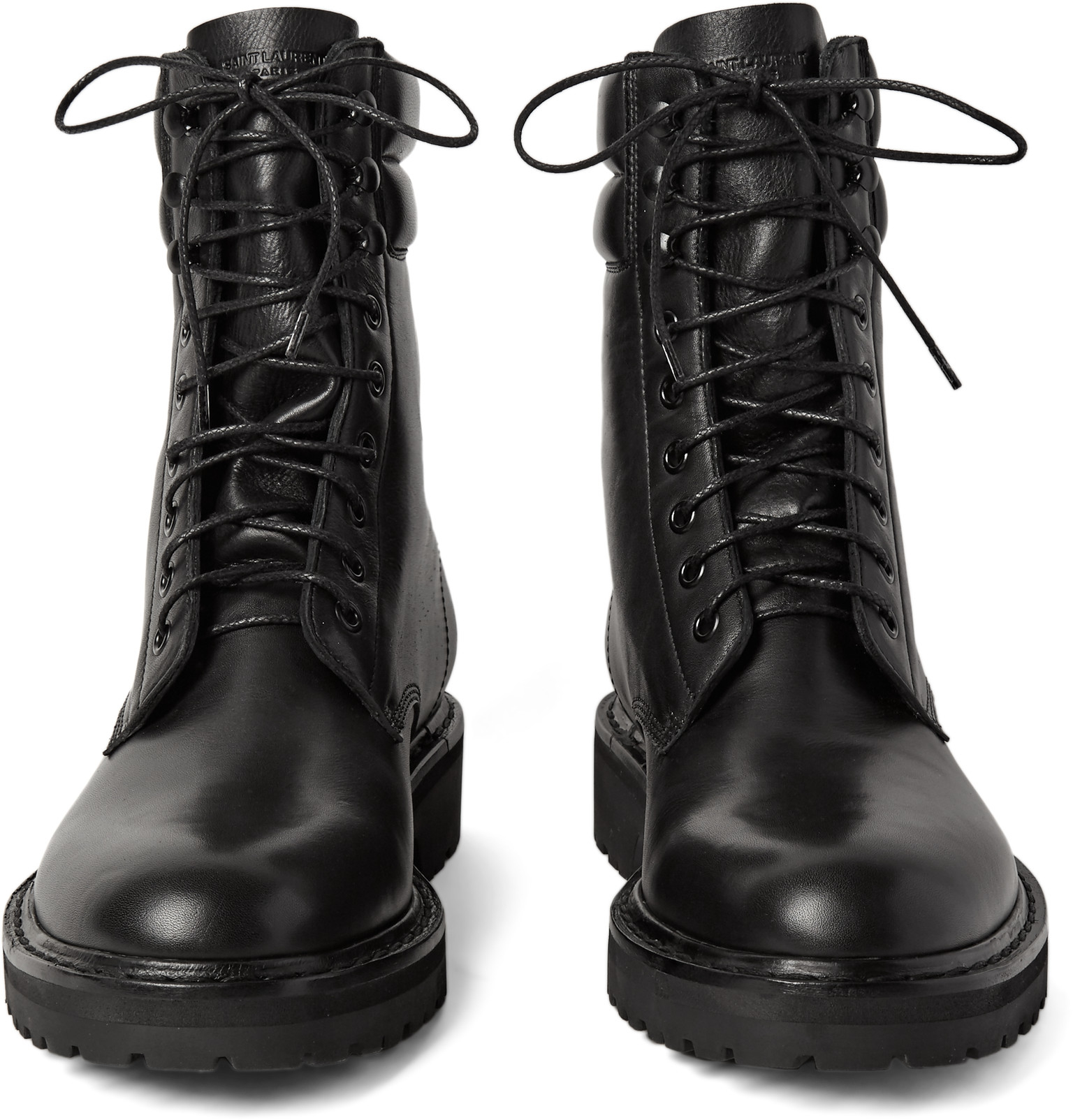 yves saint laurent combat boots
