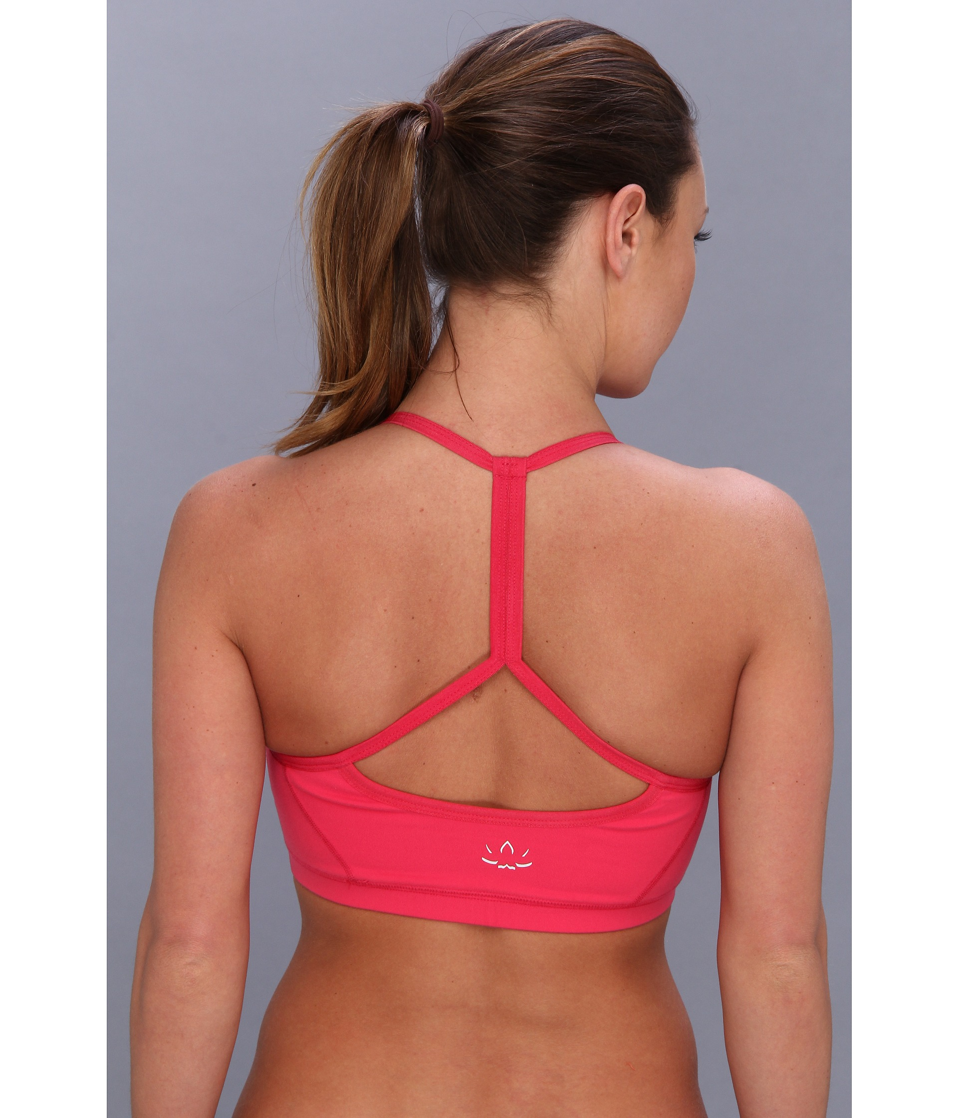 Beyond Yoga Keyhole Back Bra in Pink Lyst