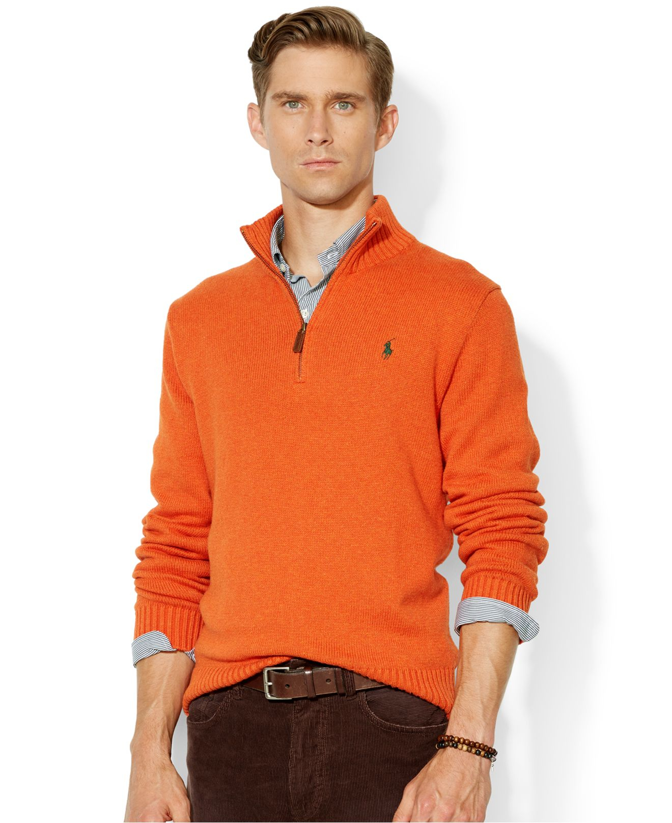 orange ralph lauren jumper