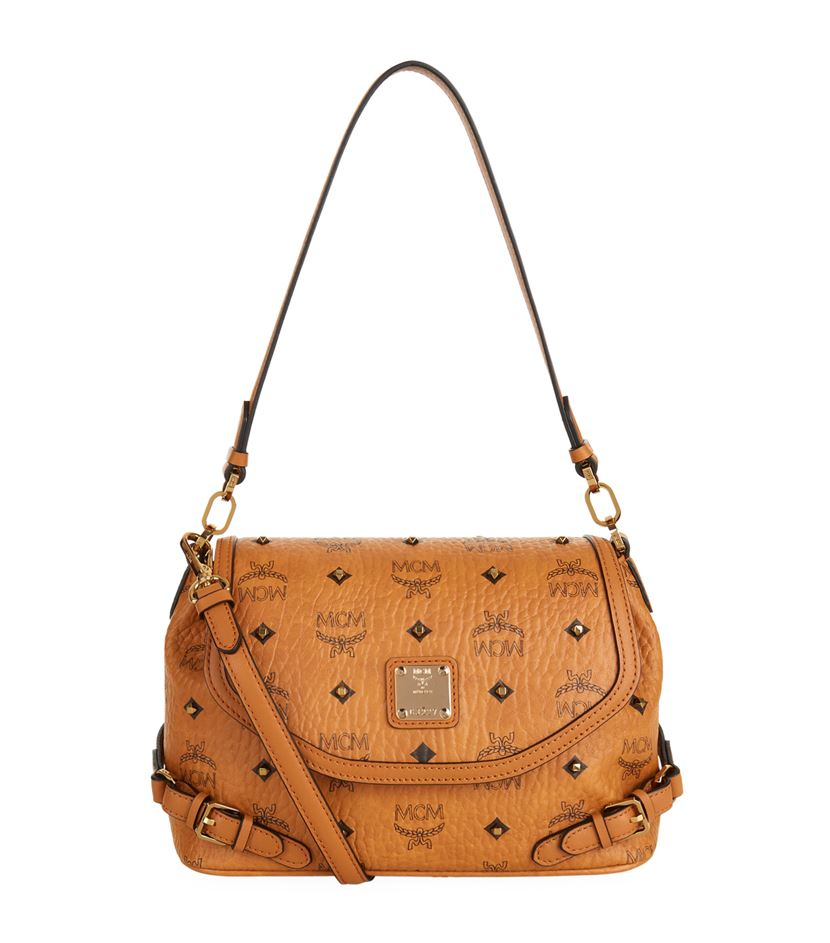 MCM Small Visetos Cross Body Bag in Orange Lyst