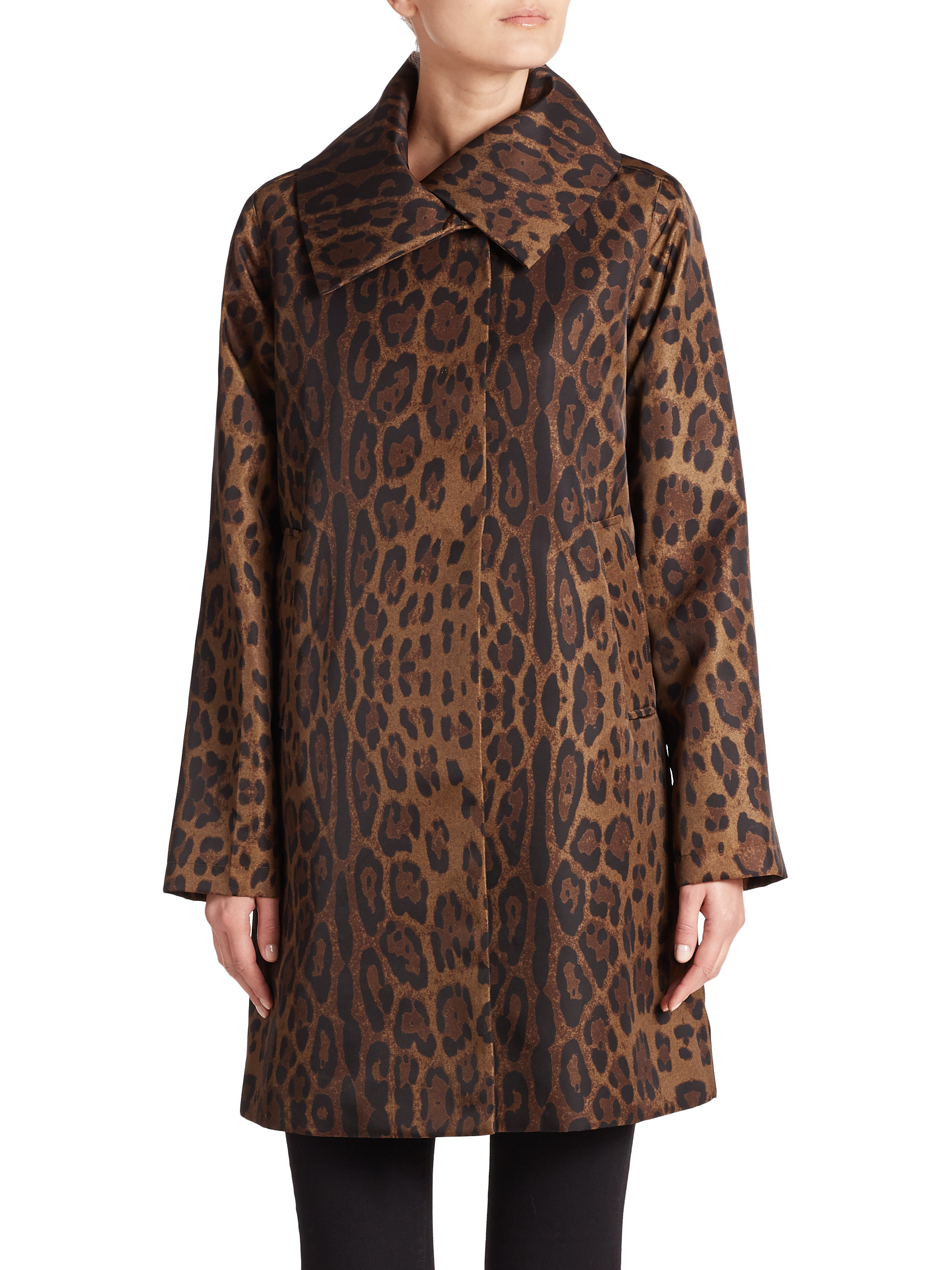 Lyst - Jane Post Leopard Jane Coat