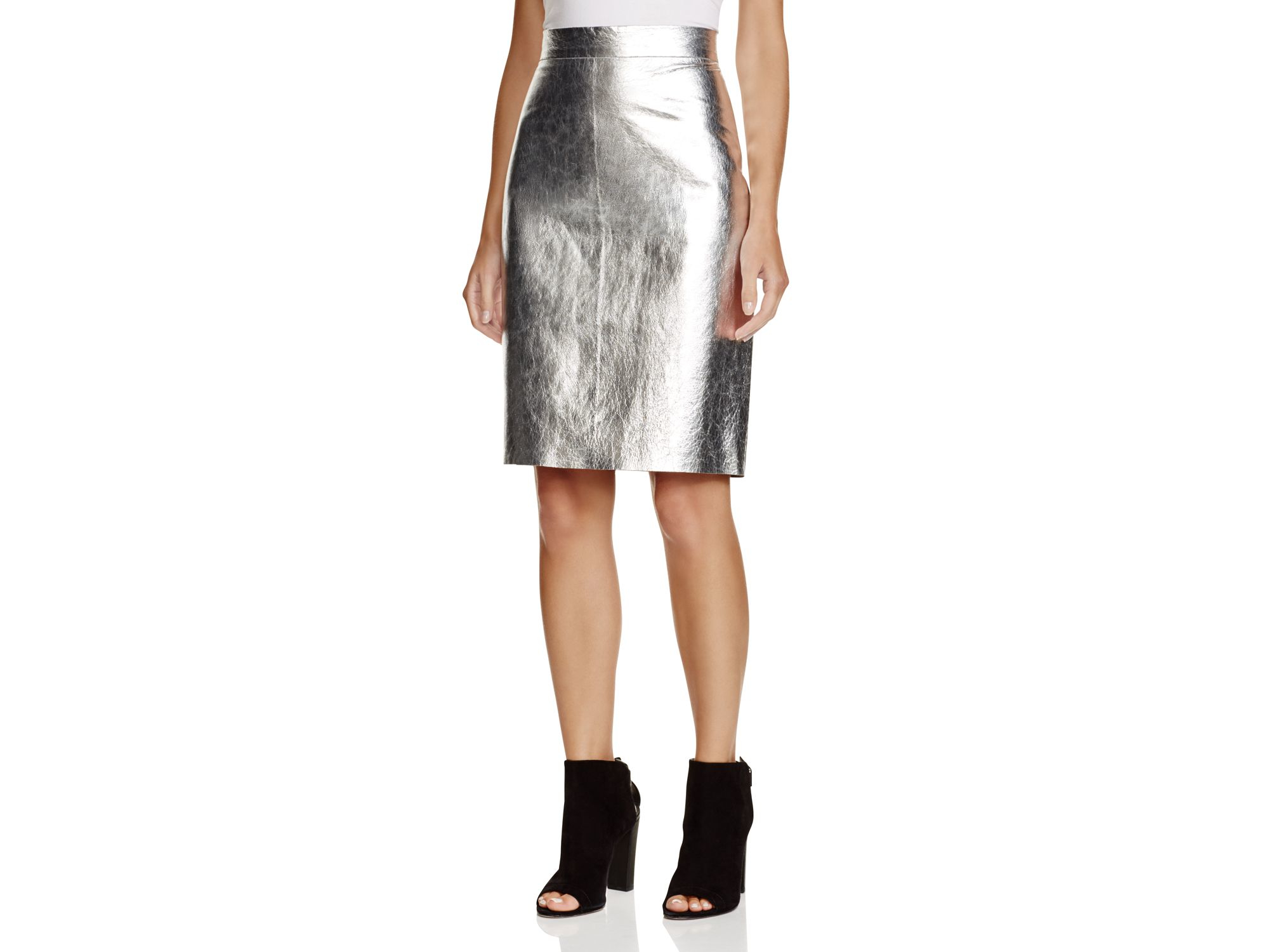 Metallic pencil skirt Outlet