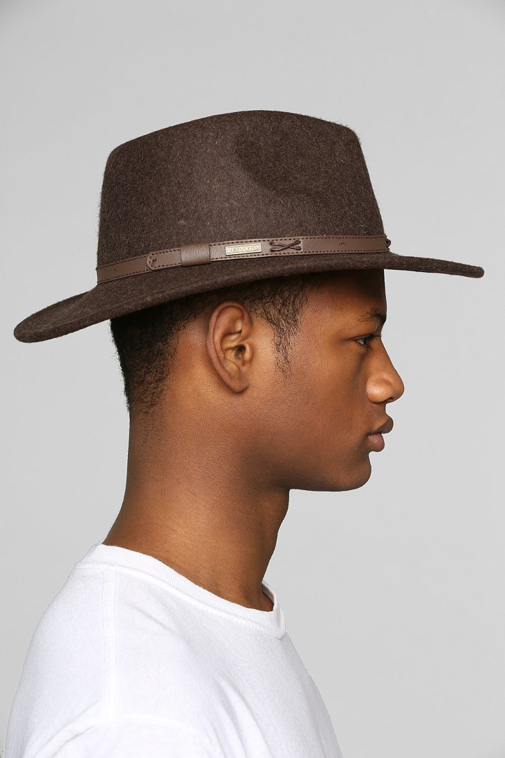 Pendleton Indy Widebrim Fedora in Olive 