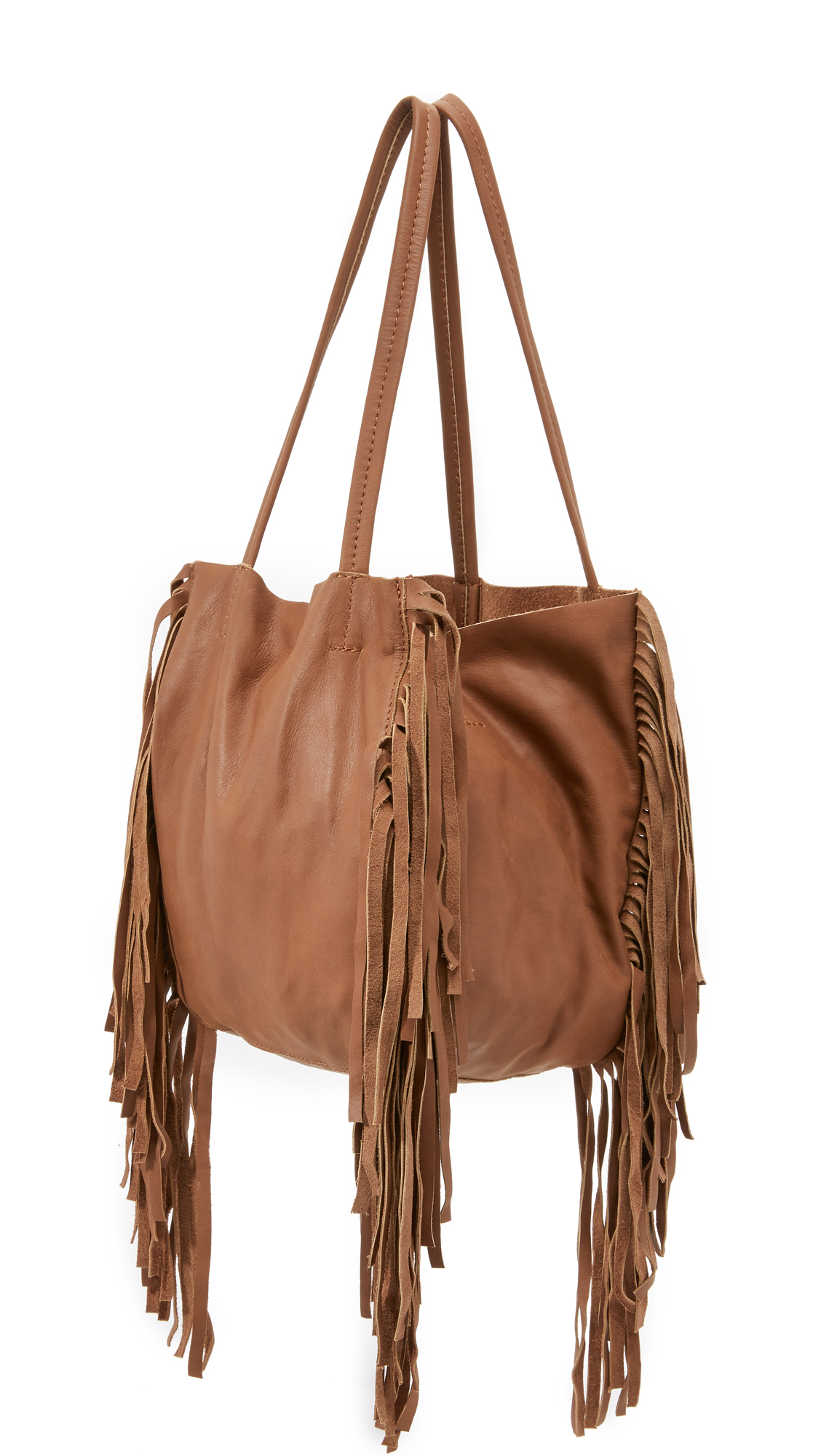 Cleobella Hendrix Small Fringe Tote in Brown | Lyst