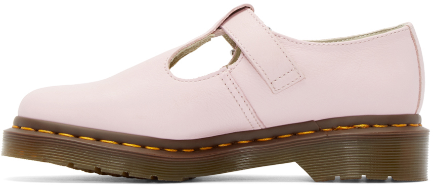 Dr. Martens Pink Leather Pulley Mary-janes | Lyst
