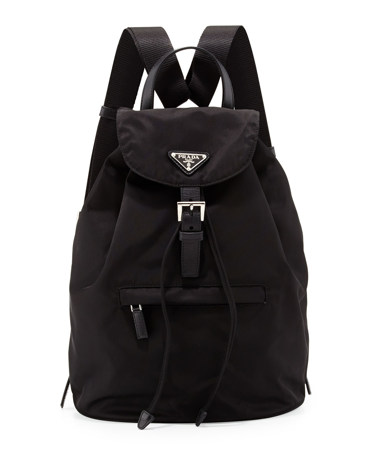 Prada Synthetic Vela Medium Backpack in Black - Lyst