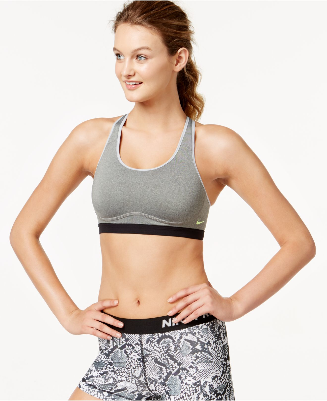 nike dri fit compression sports bra