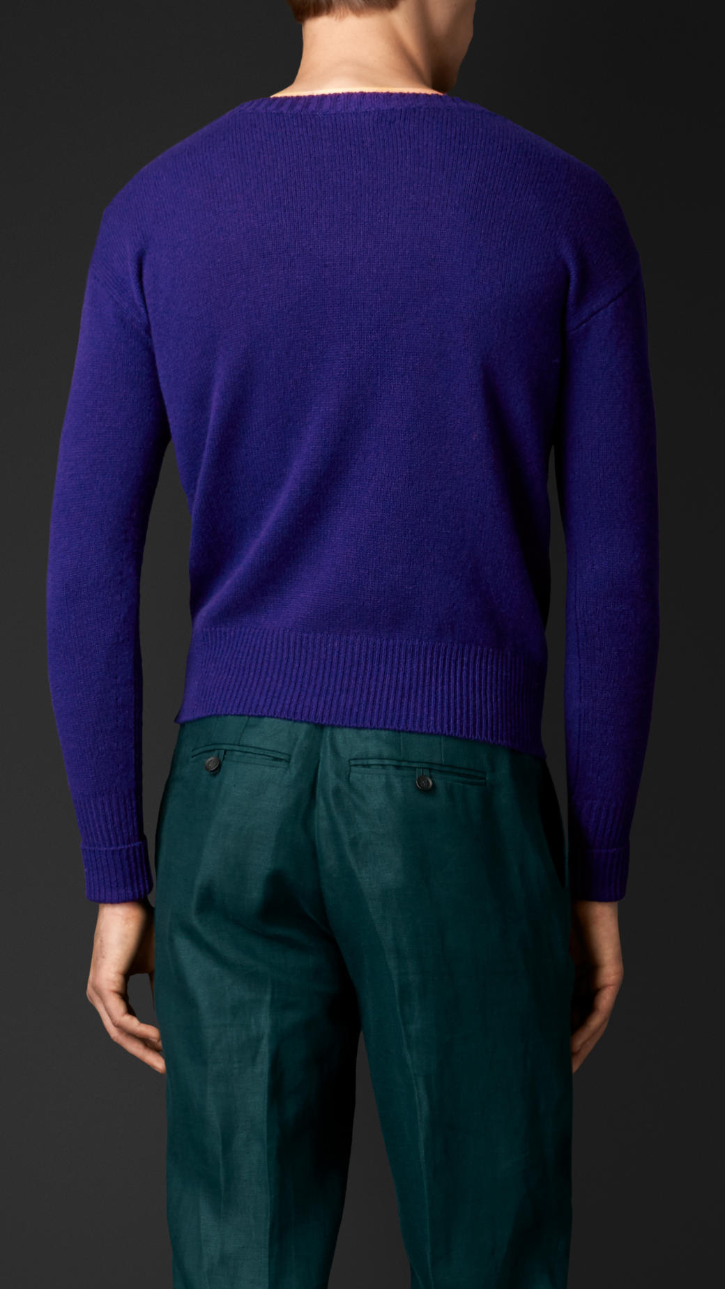 navy boat neck sweater