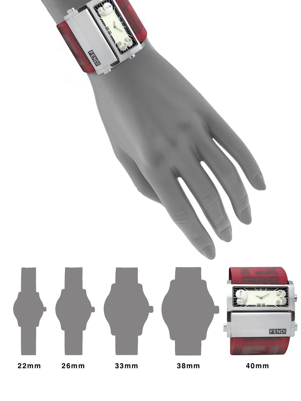 fendi zip code watch