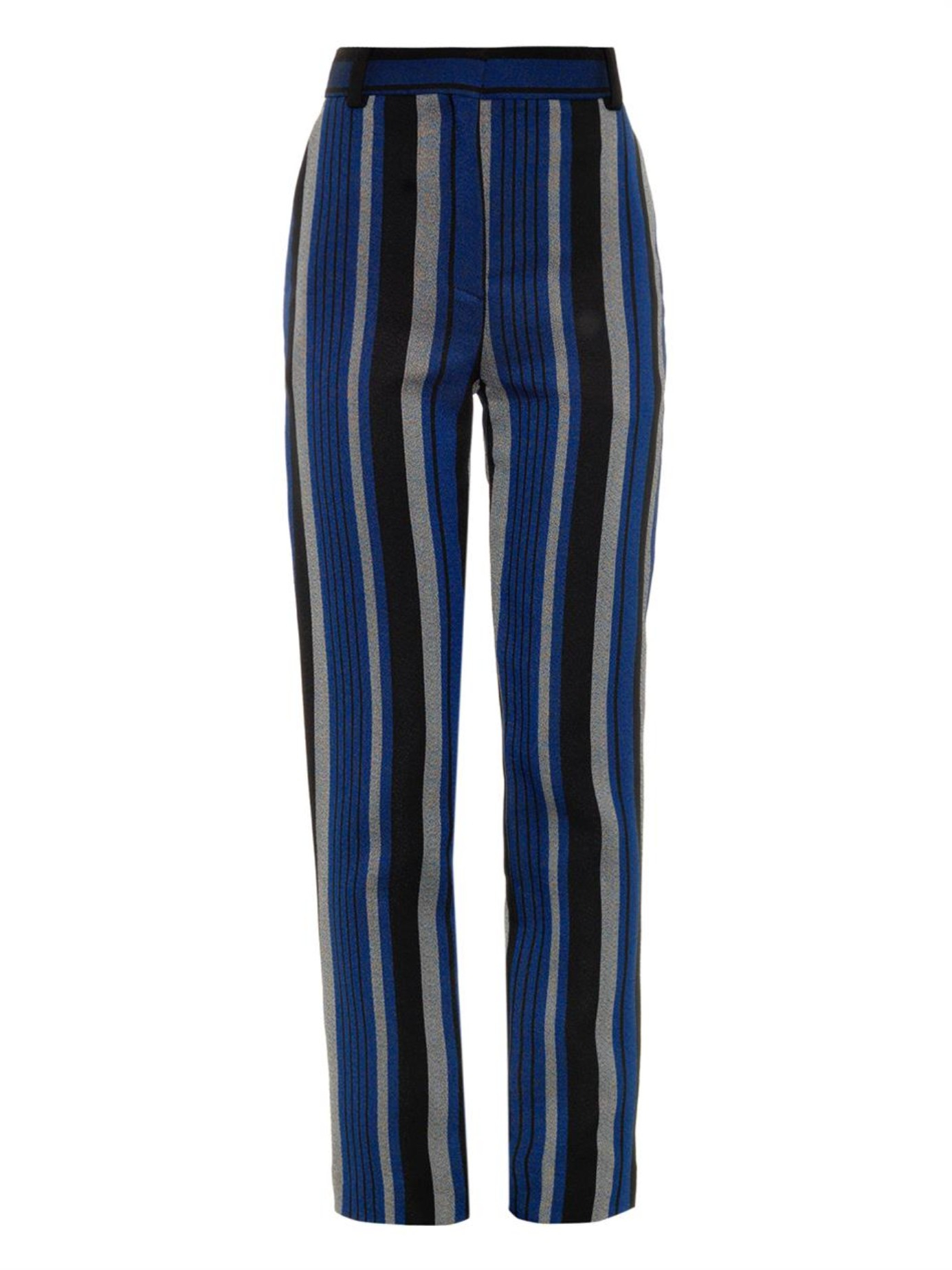 Lyst Proenza Schouler Striped Sponge Crepe Trousers in Black