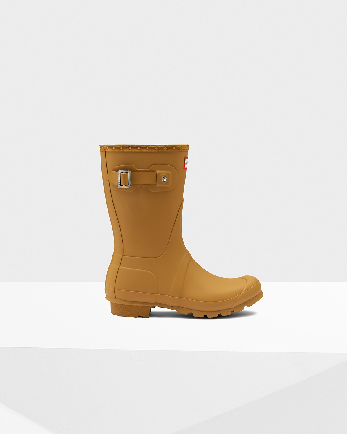 burnt orange hunter boots