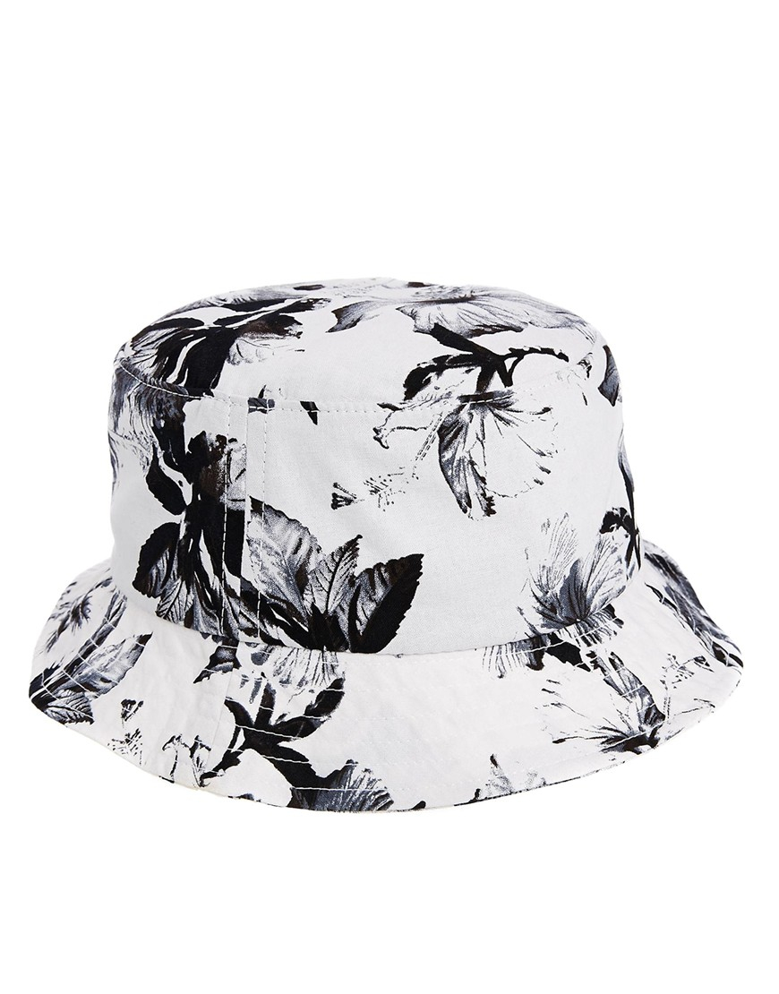 Undulate incomplete Bounty clothing hats huf floral bucket hat white  huff717216087 s Deviation Visiting grandparents Lively