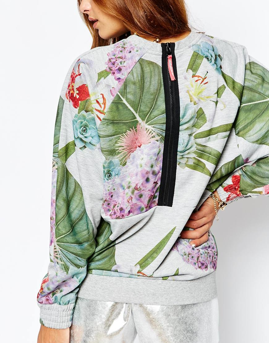 adidas floral sweatshirt