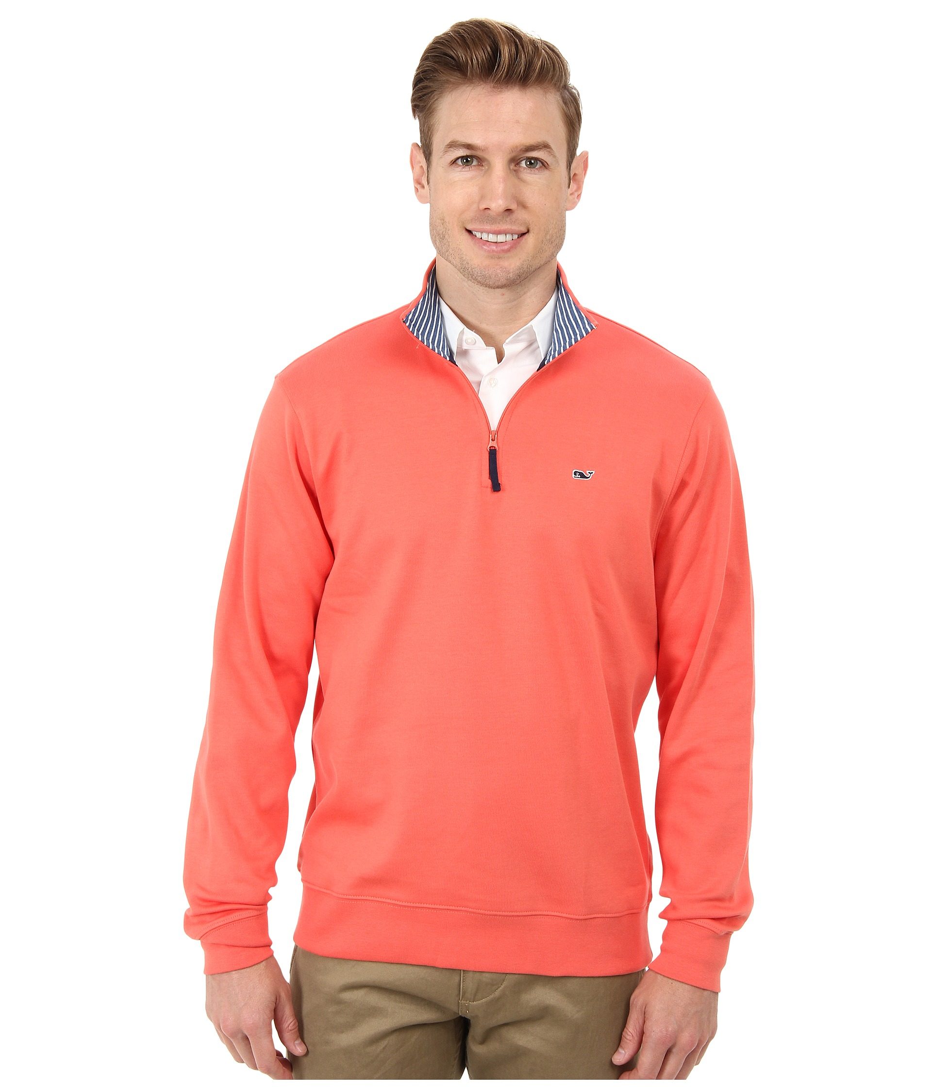 vineyard vines half zip mens