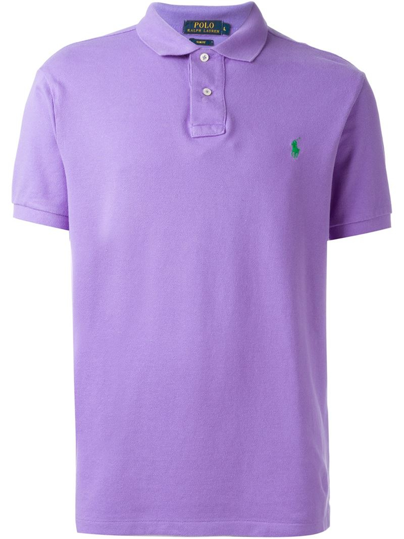 Lyst - Polo ralph lauren Classic Cotton Polo Shirt in Purple for Men