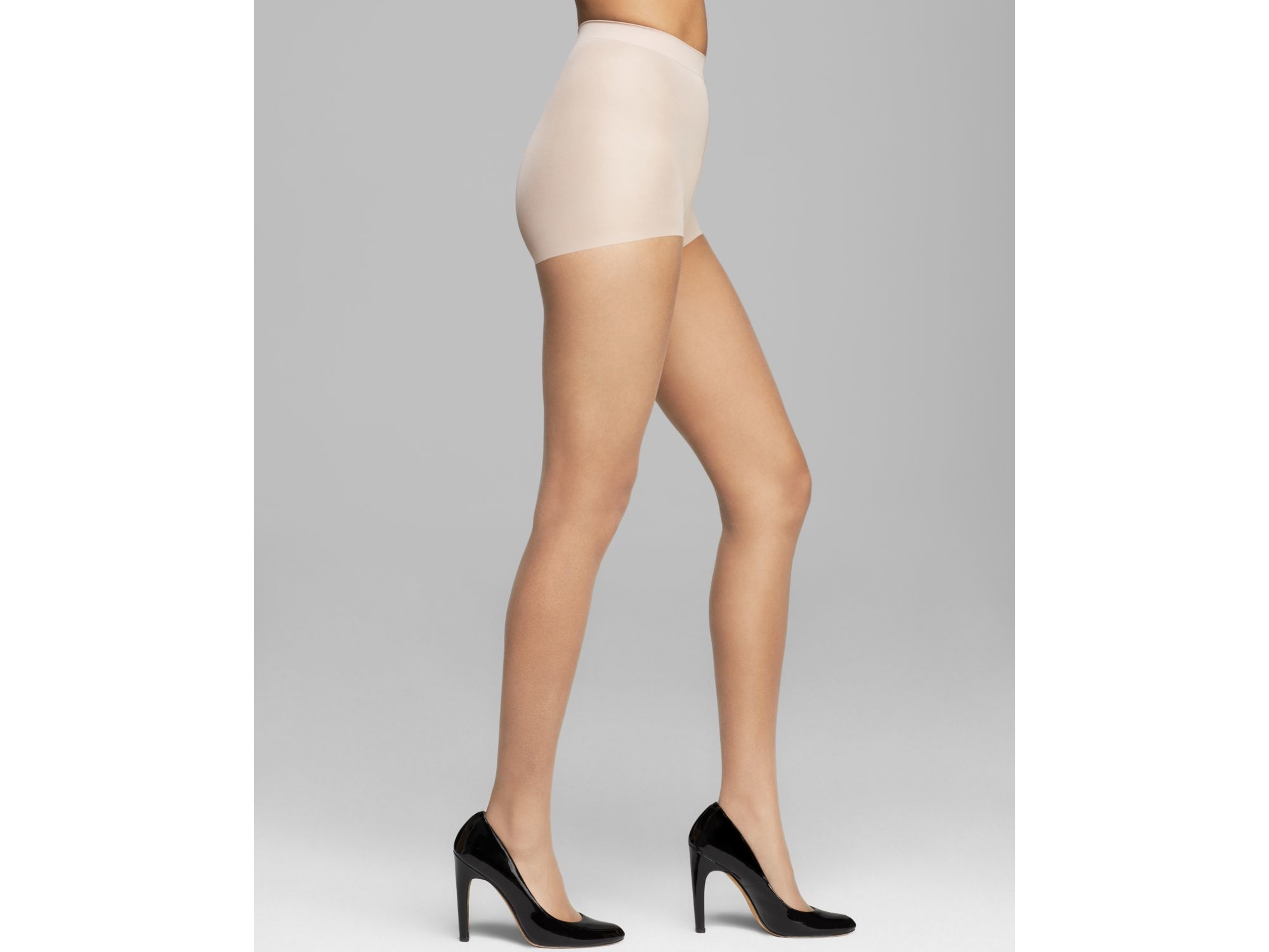Calvin klein Ultra Bare Infinite Sheer Control Top Tights in Natural Lyst