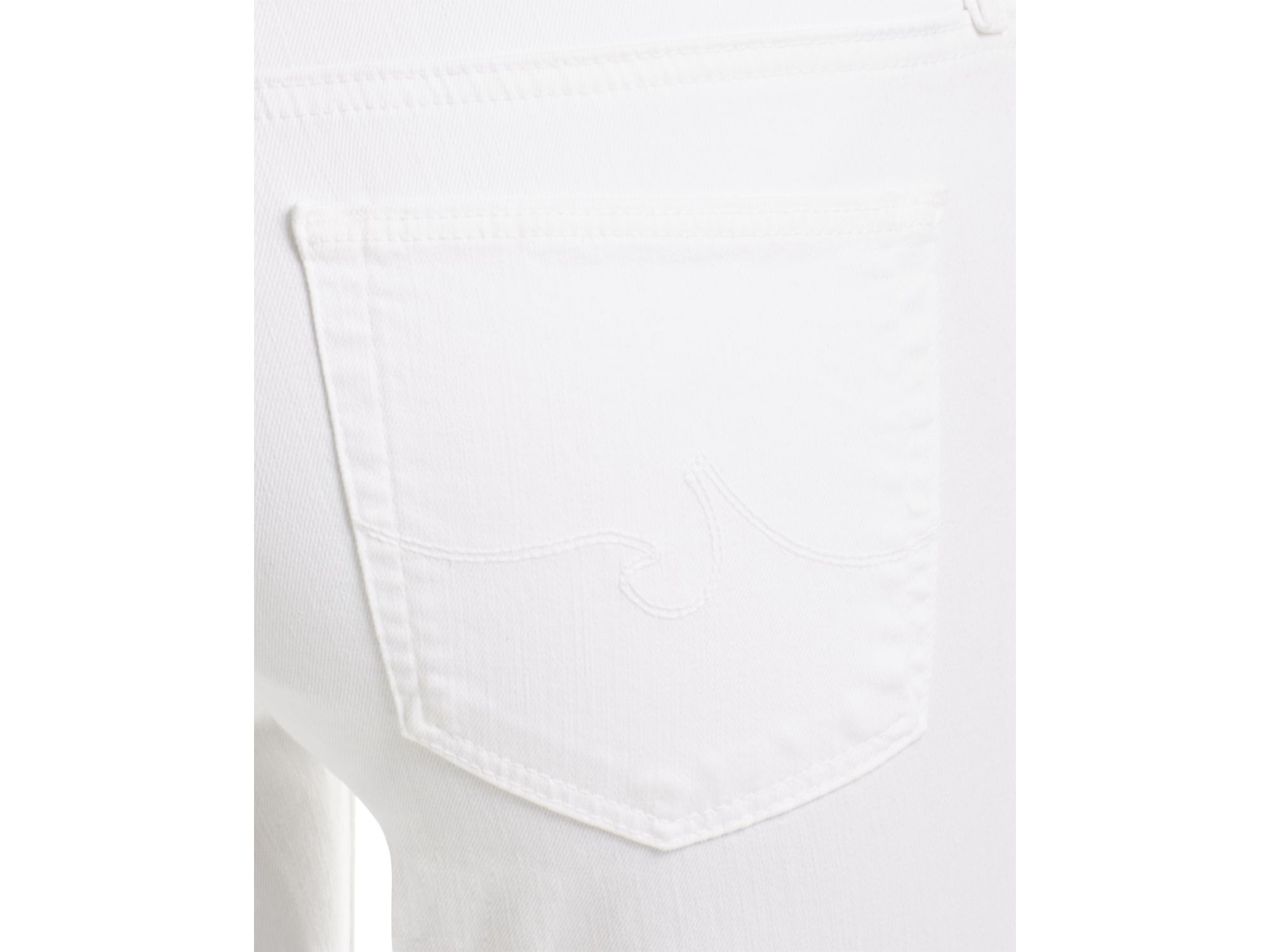 AG Jeans Angel Bootcut Jeans In White | Lyst