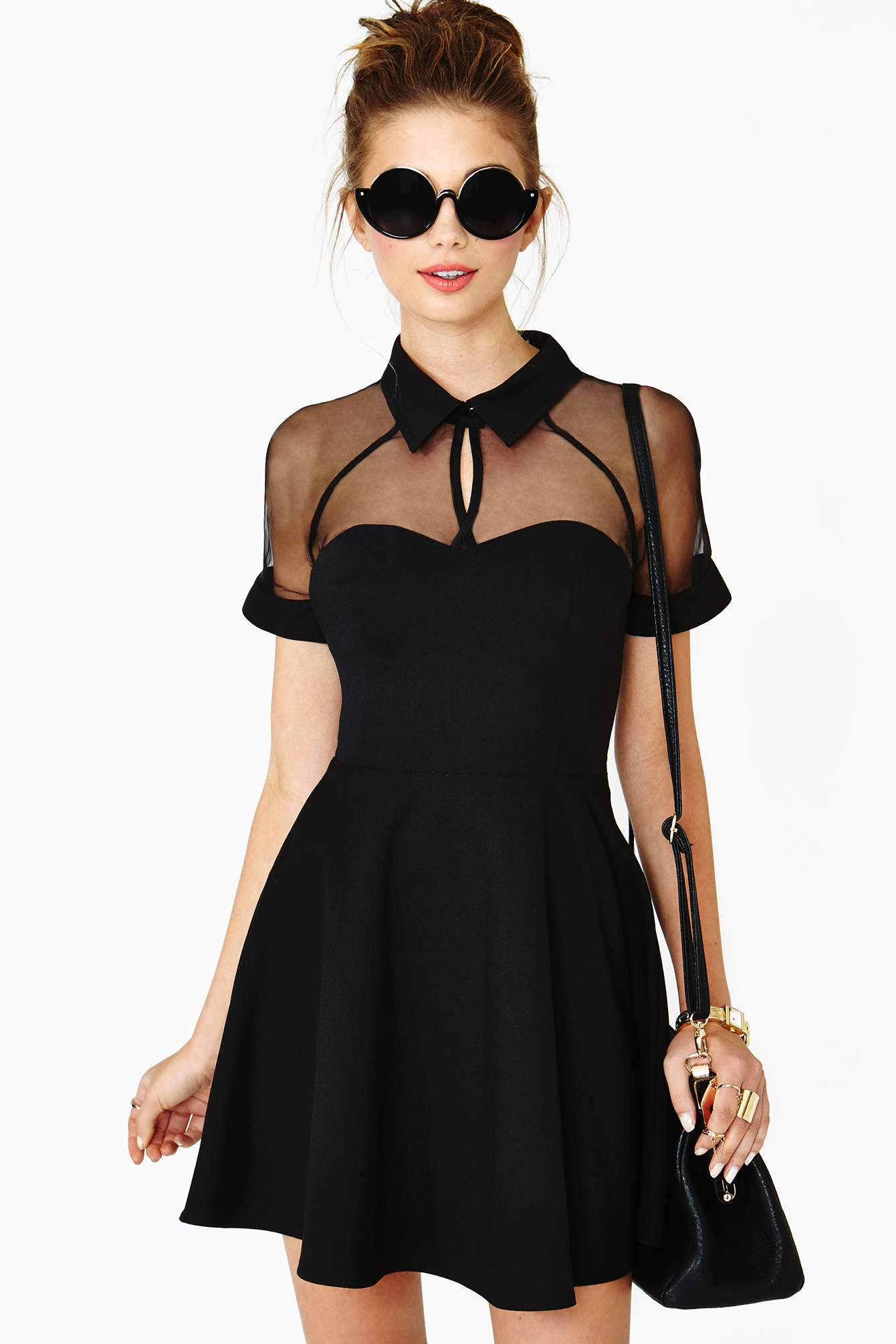 nasty gal black dress
