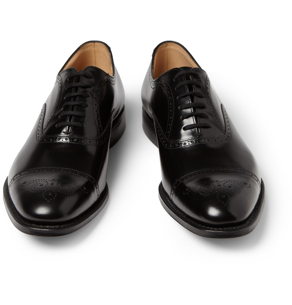 Church's London Leather Oxford Brogues in Black for Men - Lyst