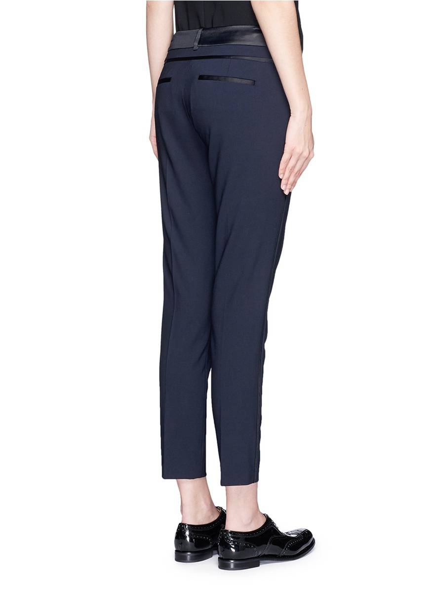 1. Choose your blues wisely. Shop men's tuxedo pants at JCPenney. Complete your formal look with our tuxedo pants for men, the perfect complement to your tuxedo shirt and jacket. FREE shipping available!