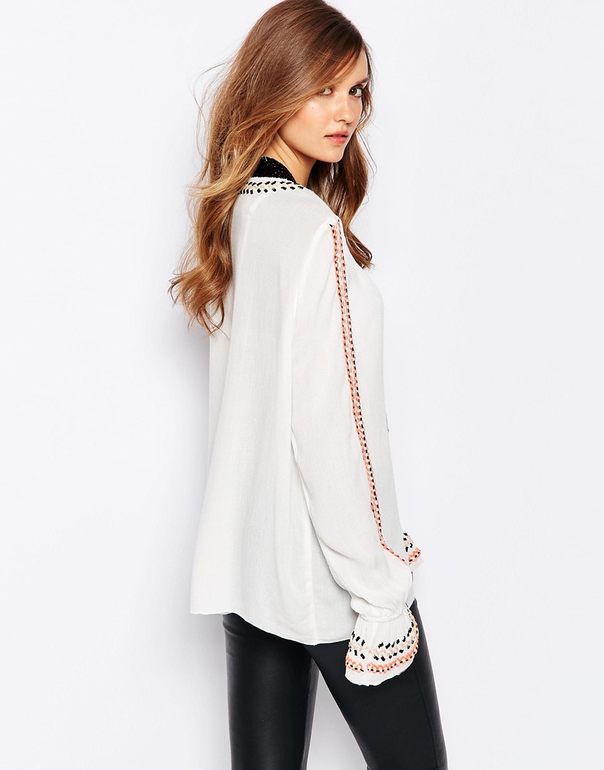 tassel blouse back design