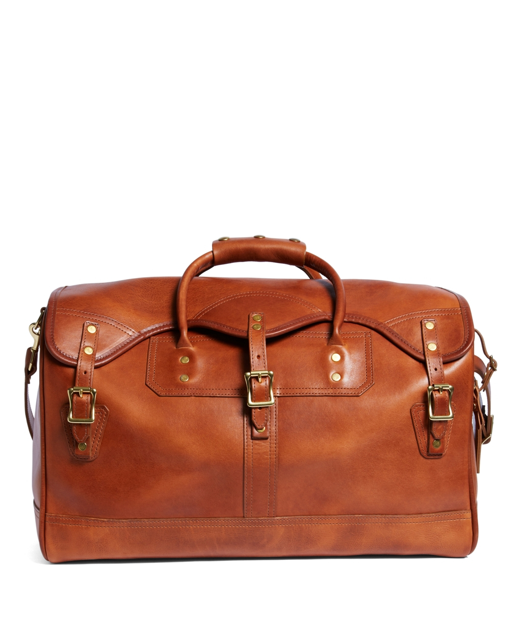 Lyst Brooks Brothers J.W. Hulme Leather Small Duffel Bag in Brown for Men