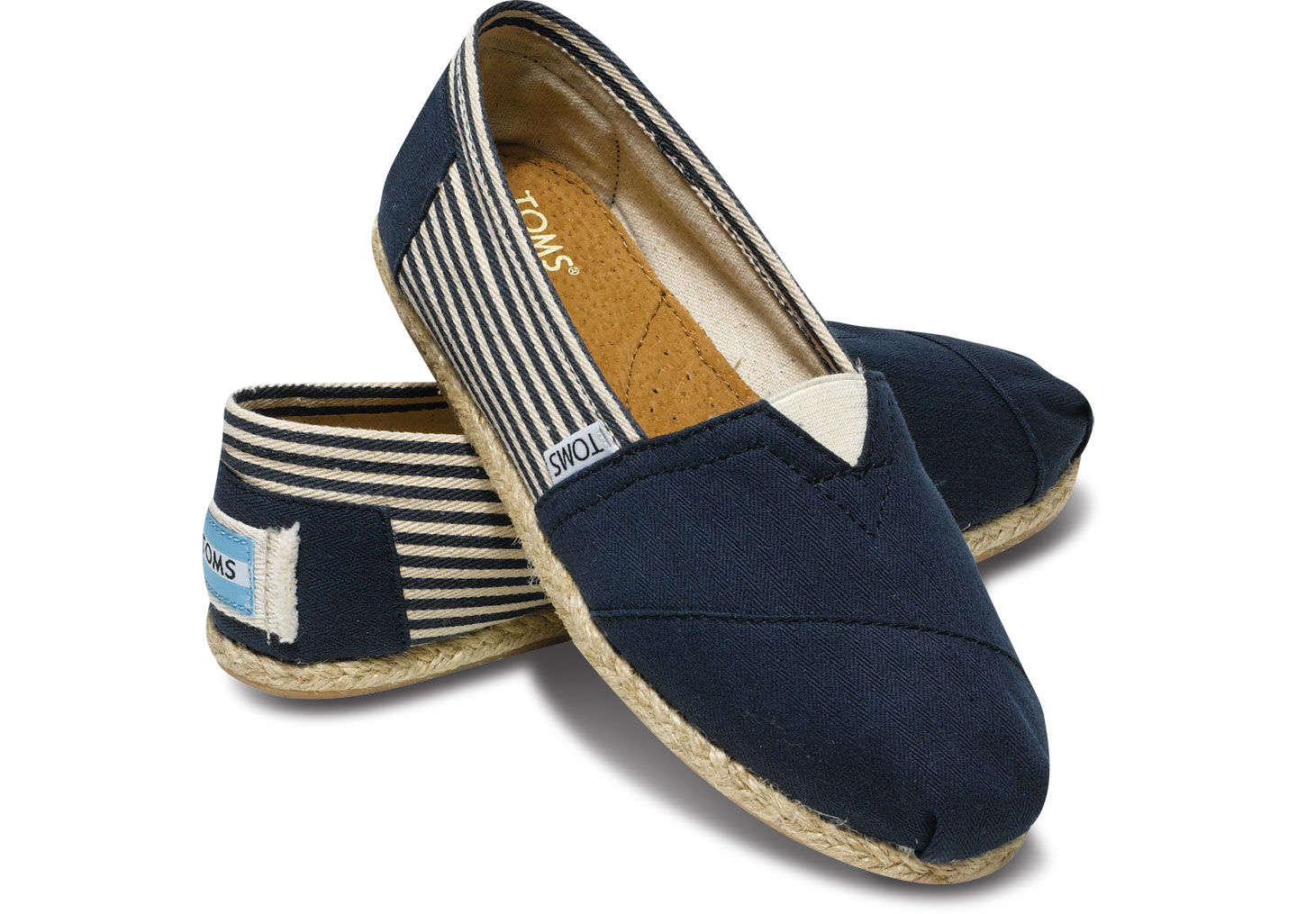 navy blue toms
